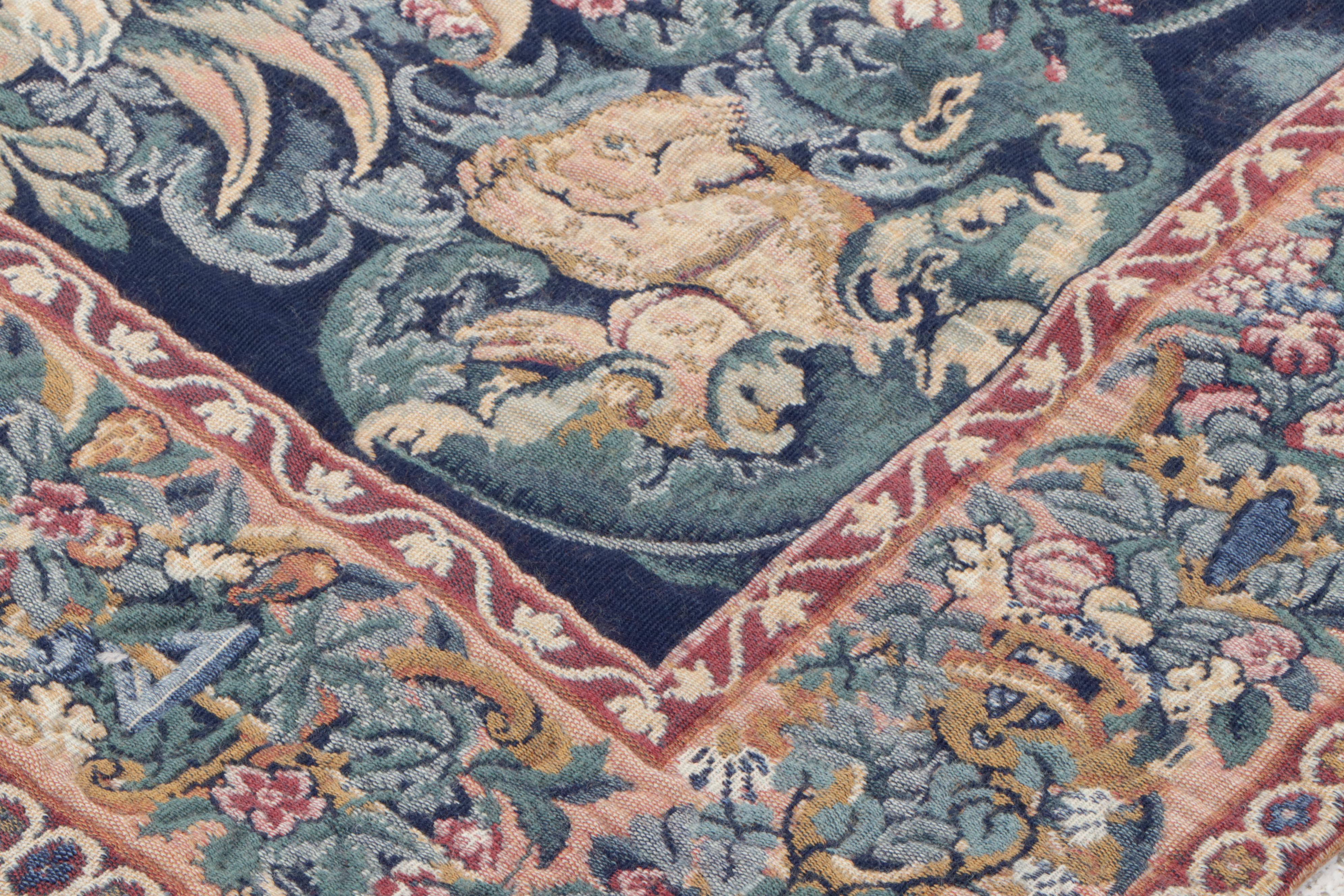 4'1 x 5'3 Machine Made Woven Tapestry Style Area Rug