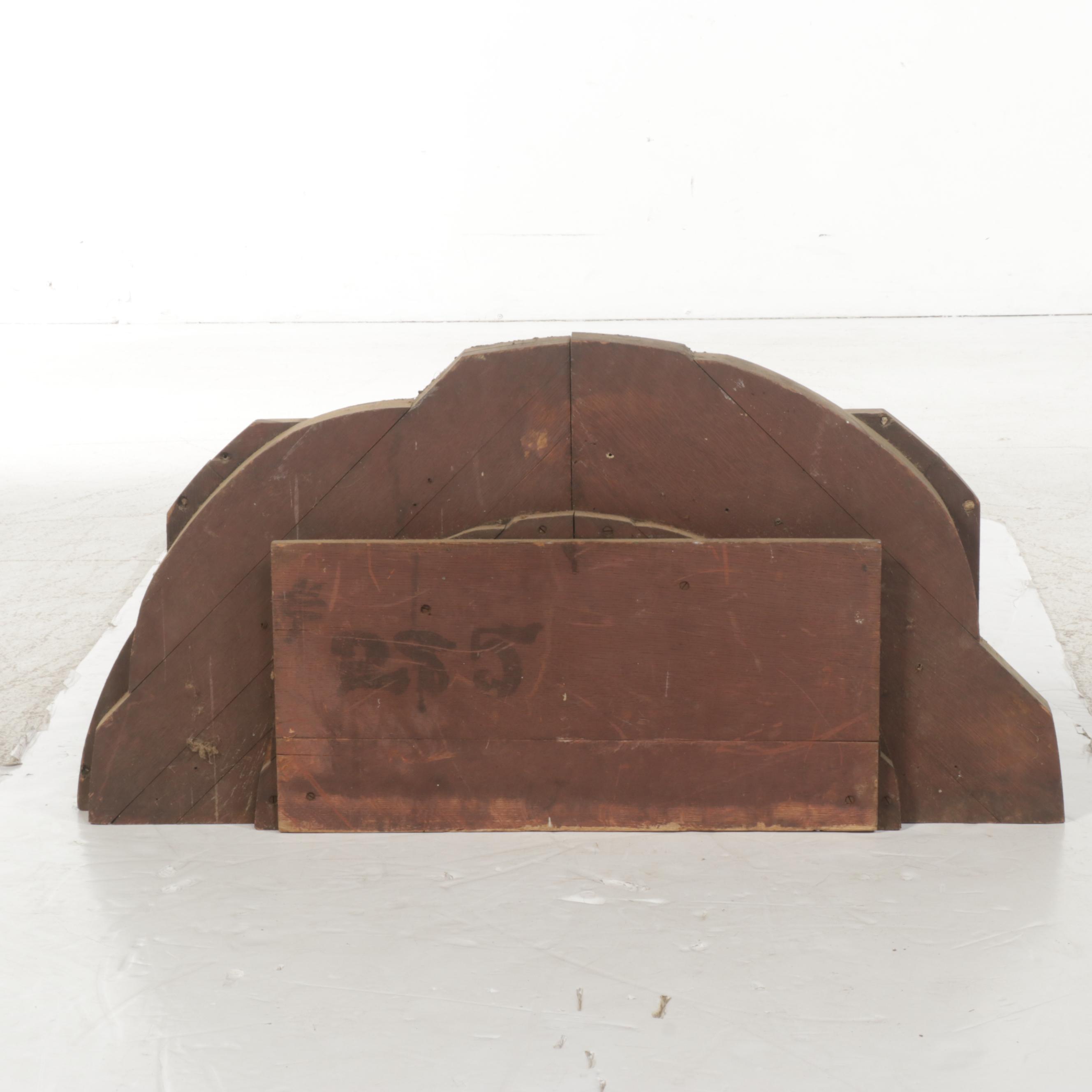 Neoclassical Style Carved Oak Architectural Pediment