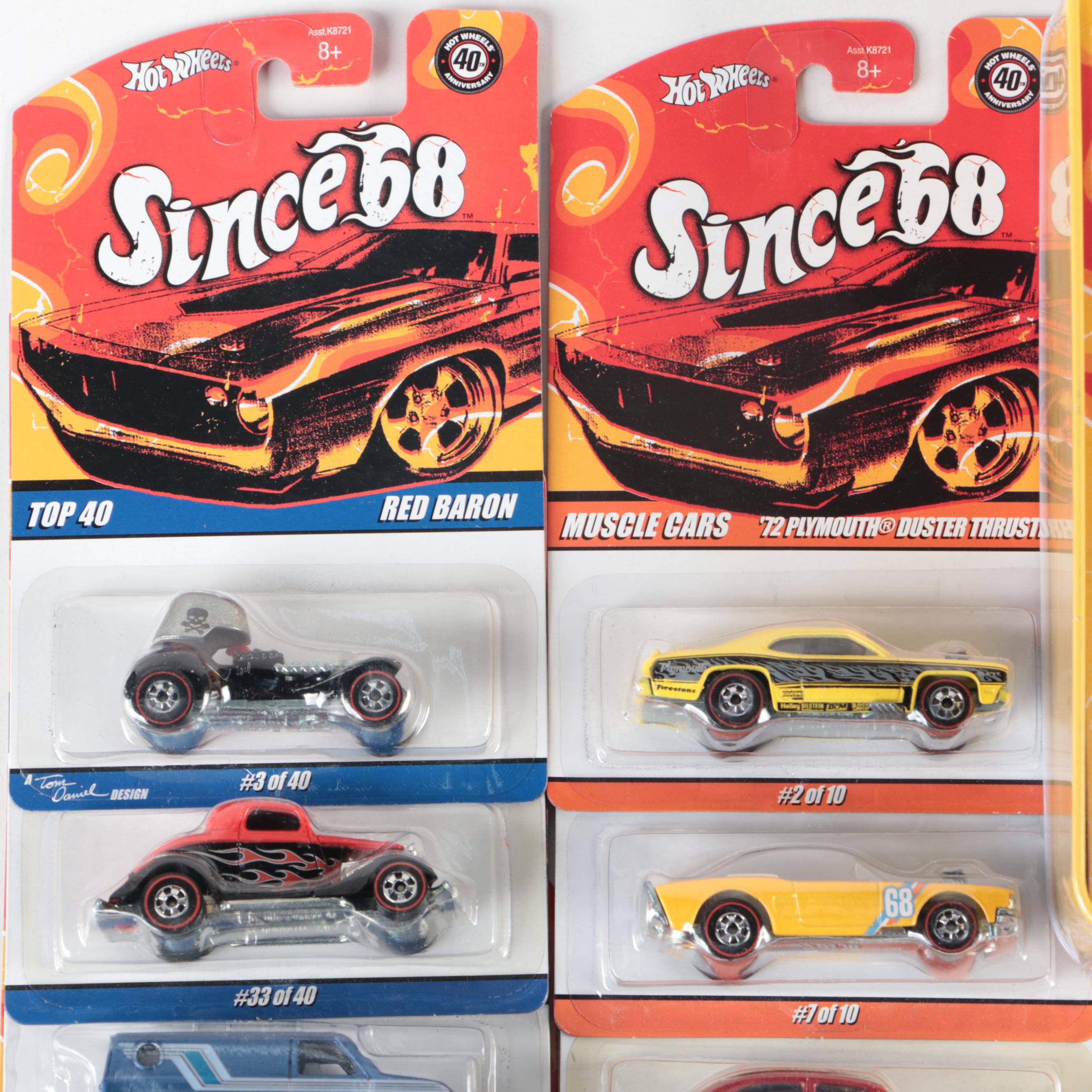 Mattel Hot Wheels 40th Anniversary Cars