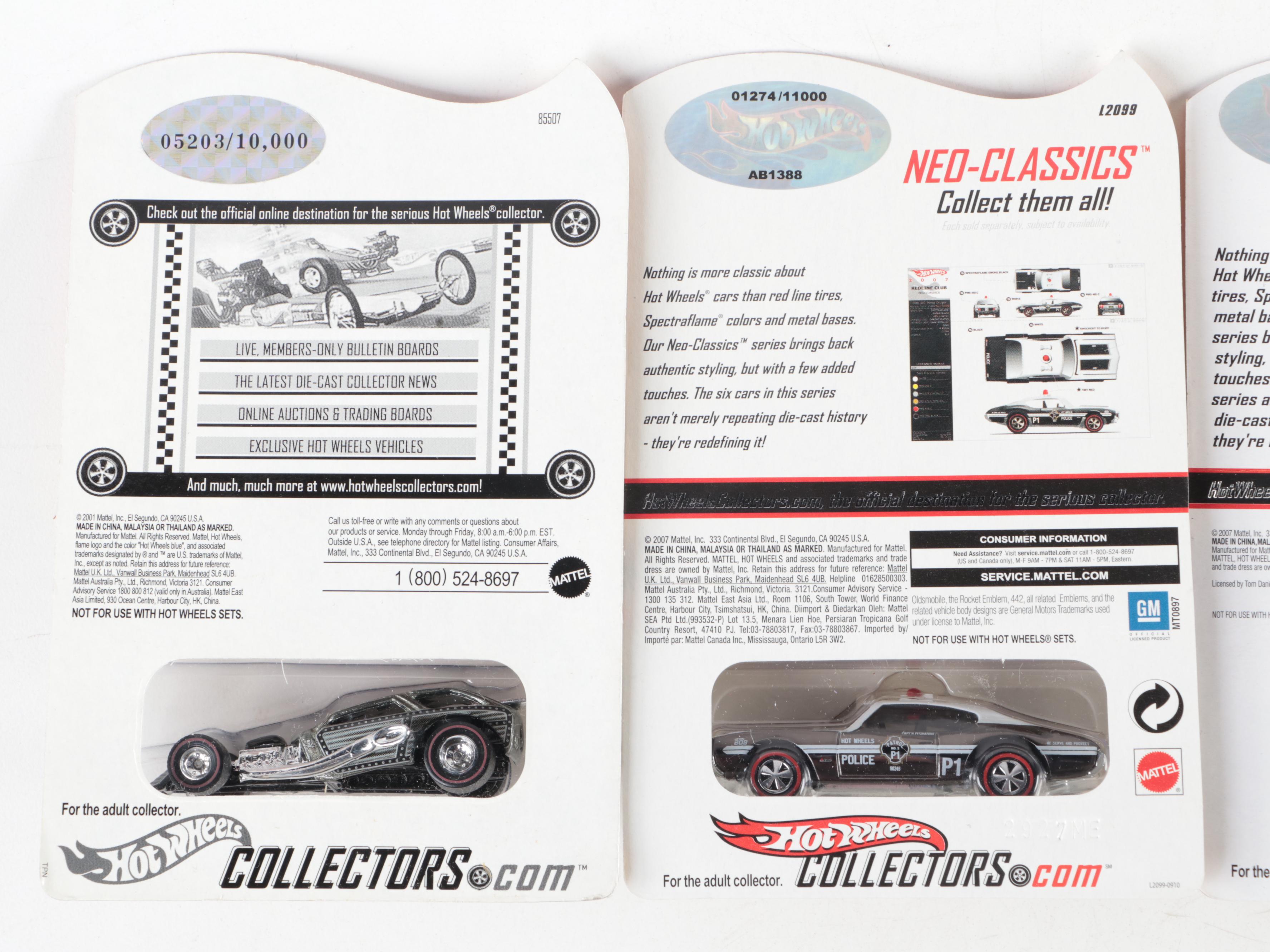Mattel Hot Wheel Collectors Neo-Classics Series Cars