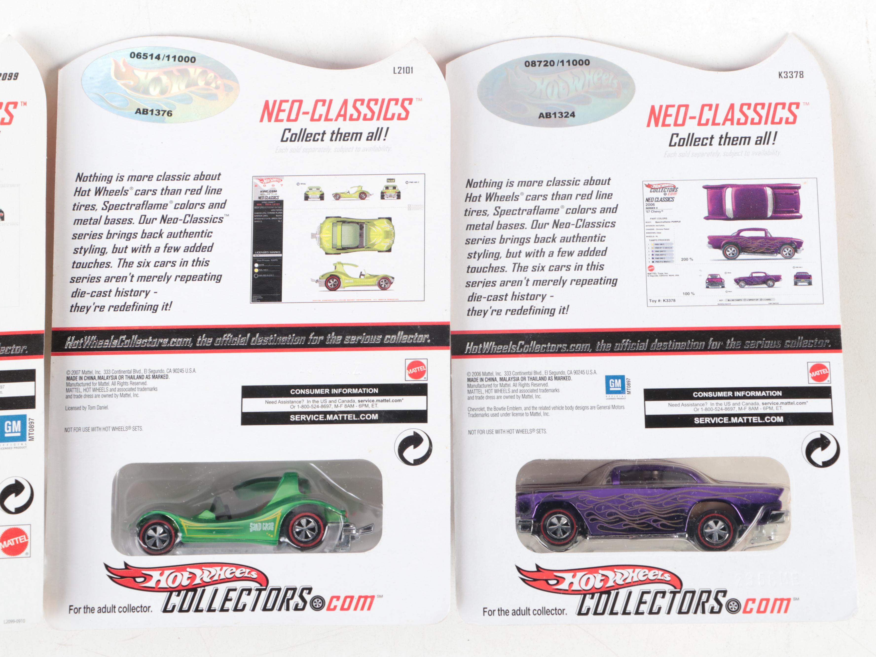 Mattel Hot Wheel Collectors Neo-Classics Series Cars