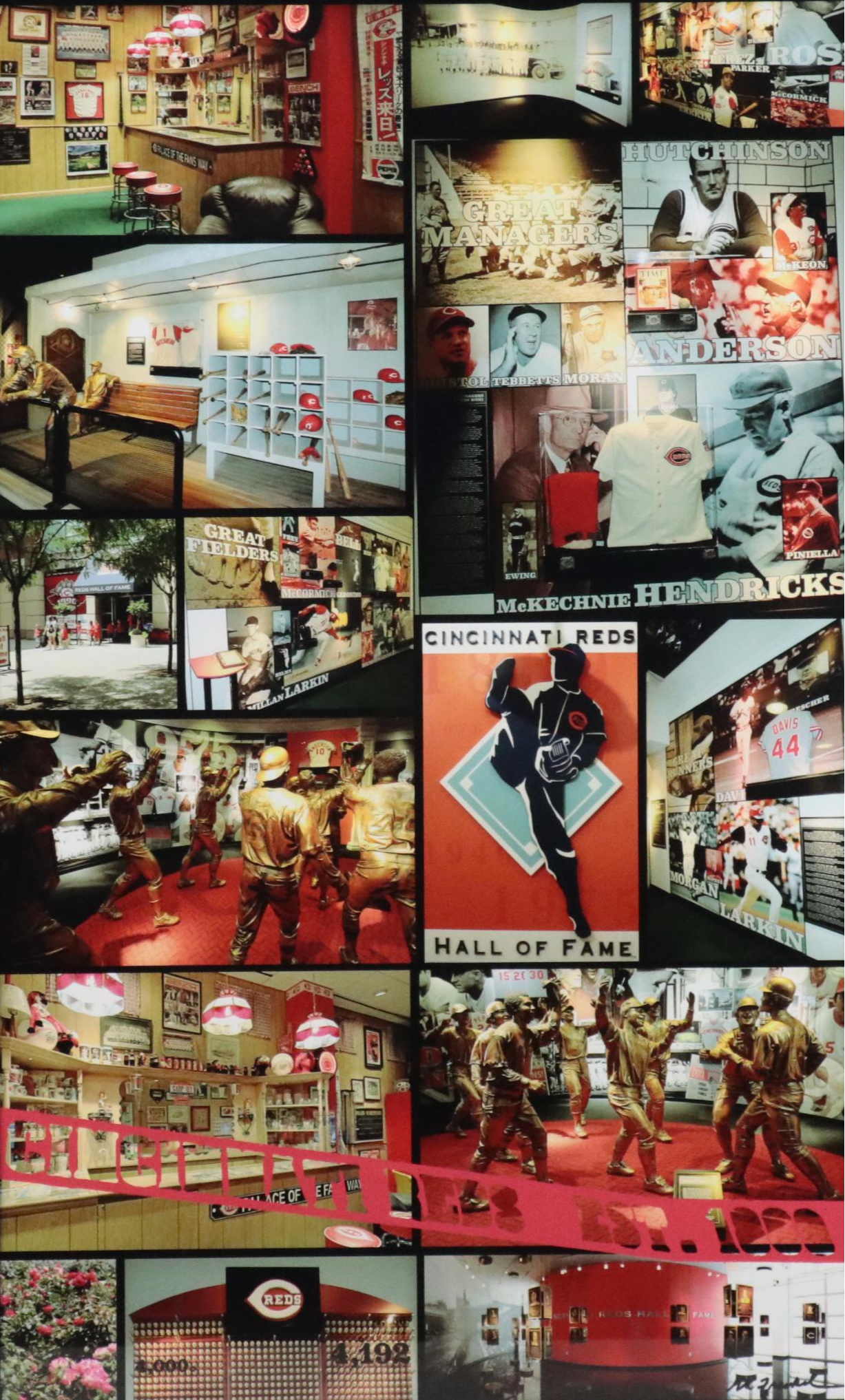 Cincinnati Reds Hall of Fame Giclée Poster