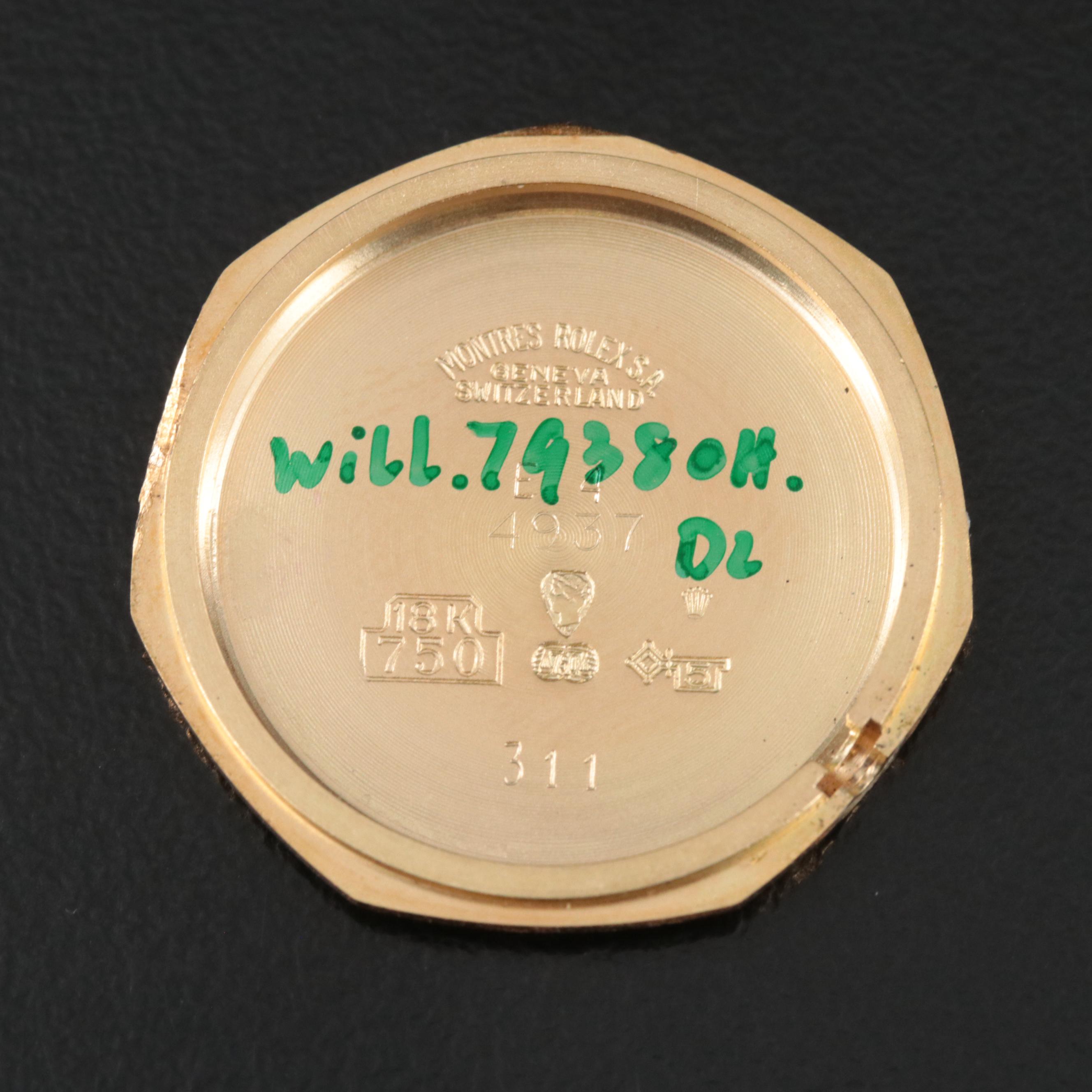 1981 Rolex Cellini Custom Diamond Bezel Watch