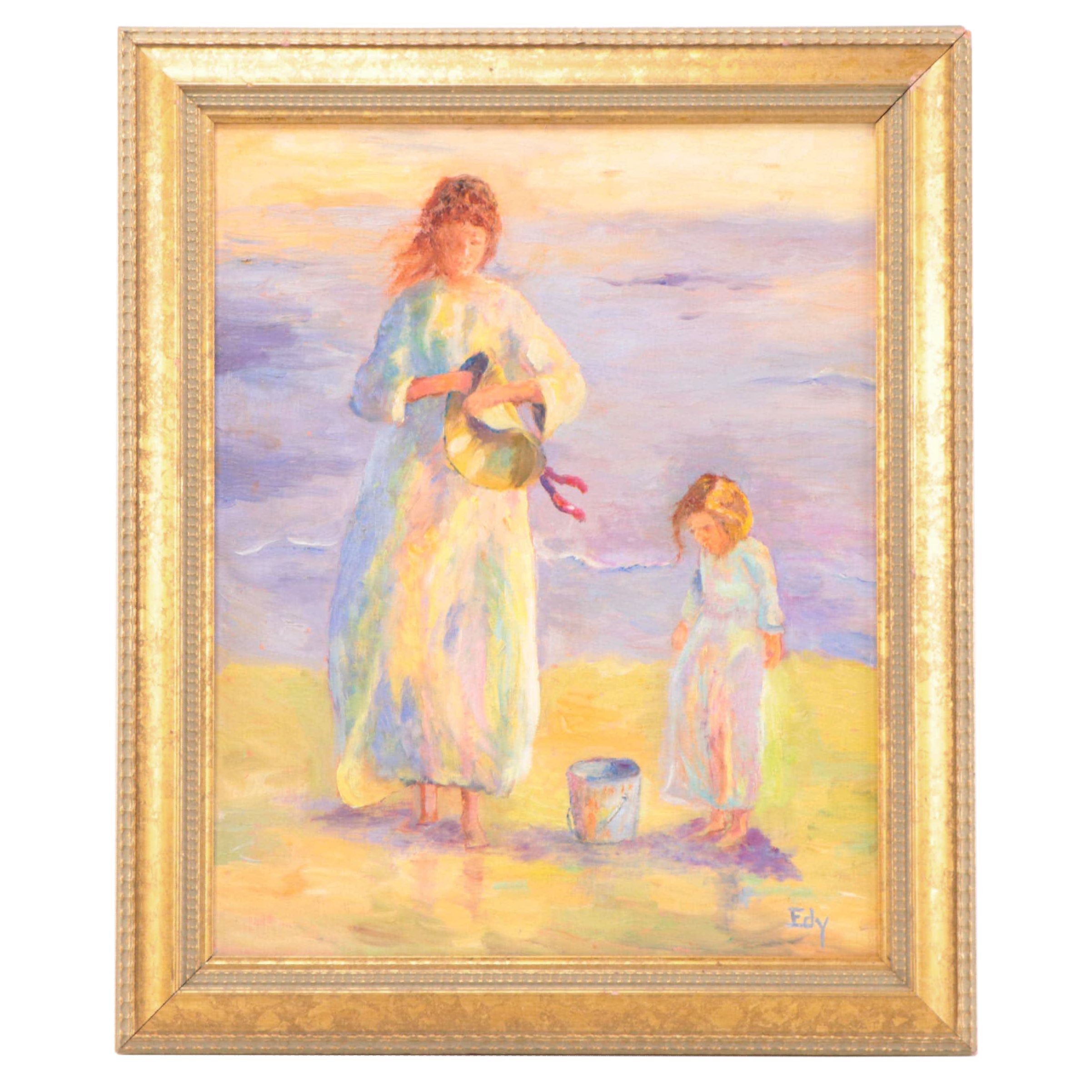 Edy Martin Impressionist Style Oil Painting "Ocean Breeze"