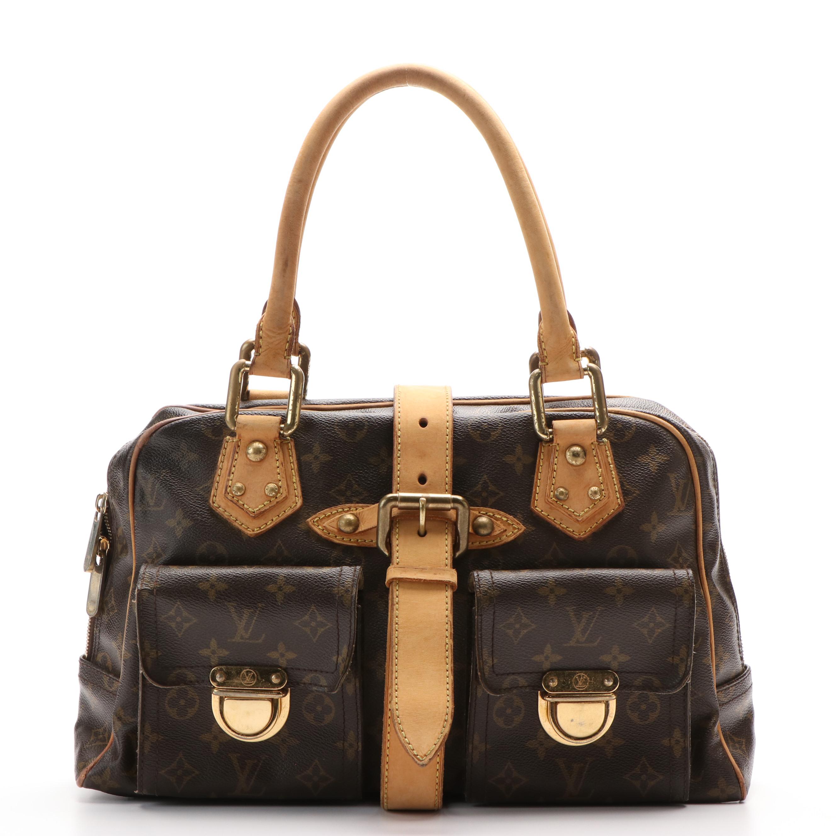 Louis Vuitton Manhattan GM Satchel in Monogram Canvas and Leather