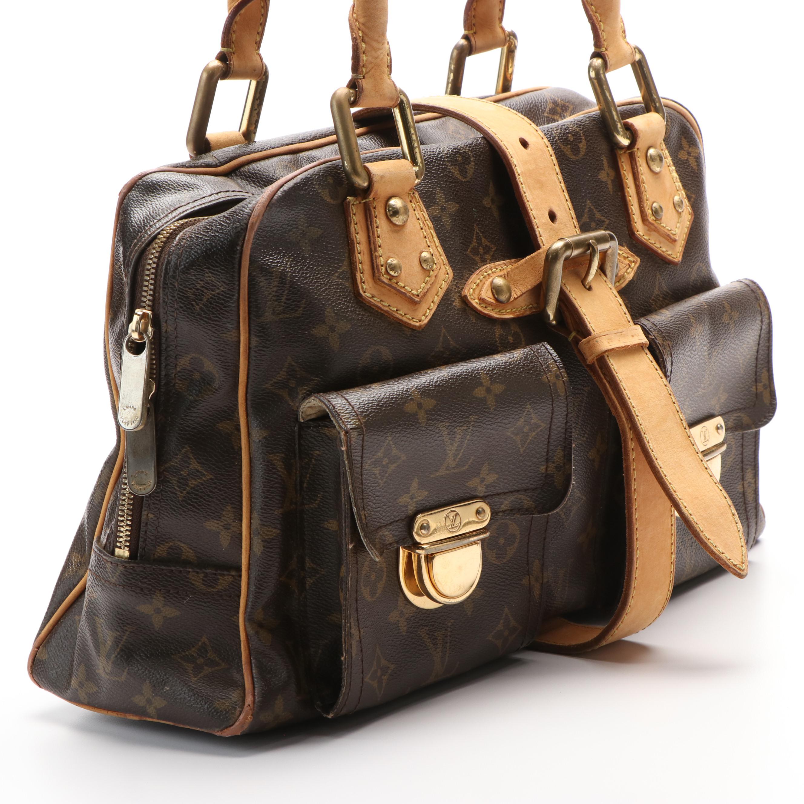 Louis Vuitton Manhattan GM Satchel in Monogram Canvas and Leather
