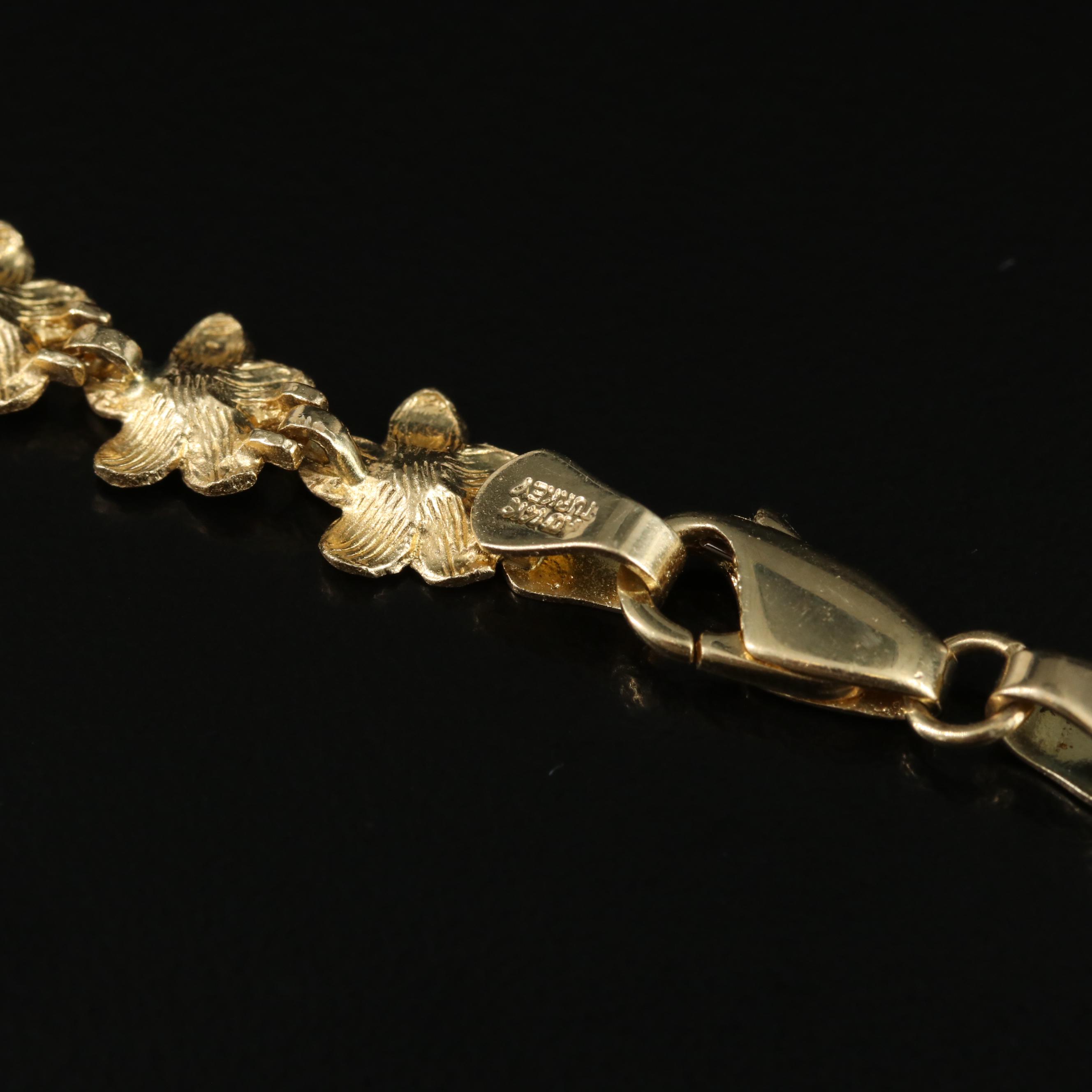 14K Graduated Plumeria Necklace