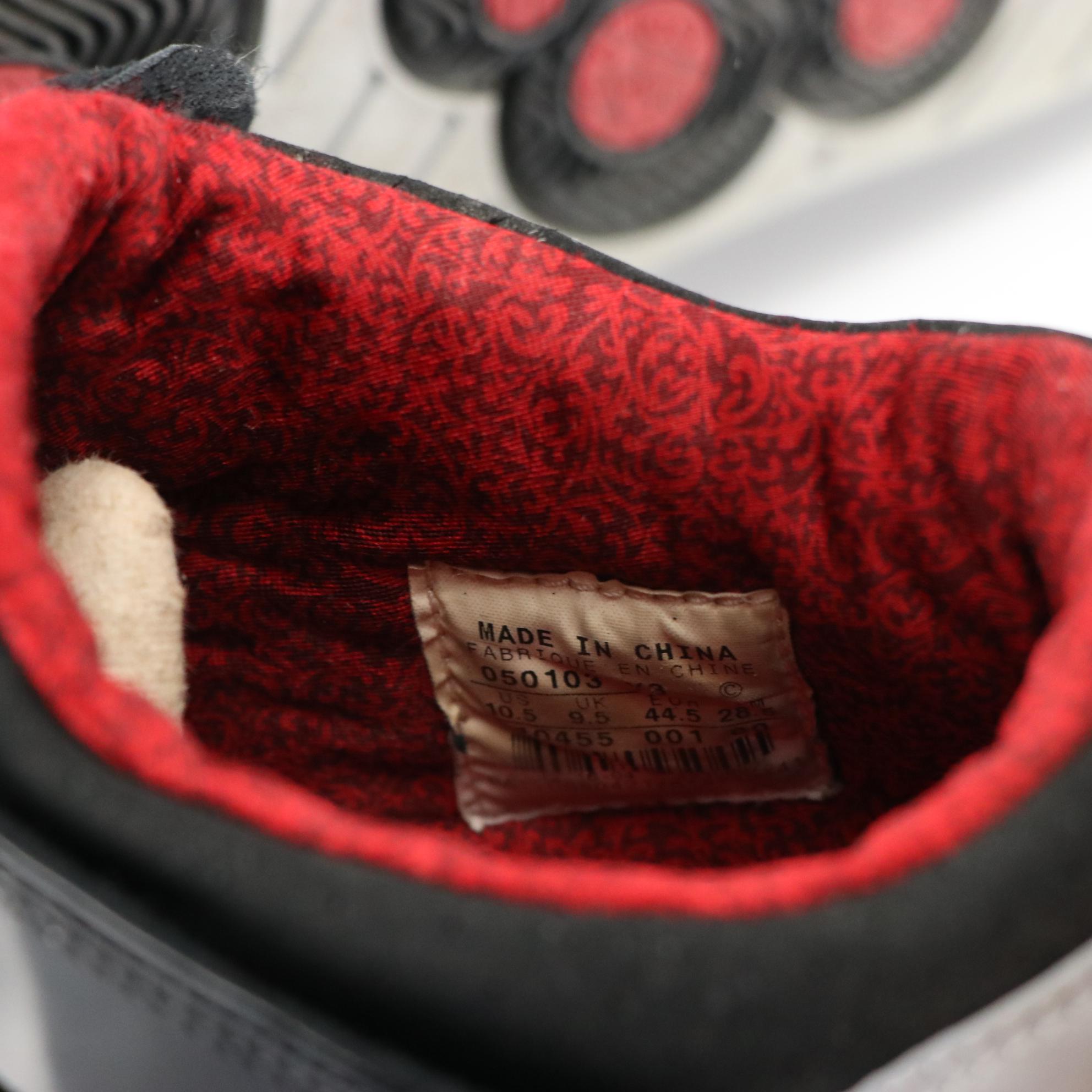 Men's Nike Air Jordan 20 Retro Stealth 2015 Black and Red Sneakers