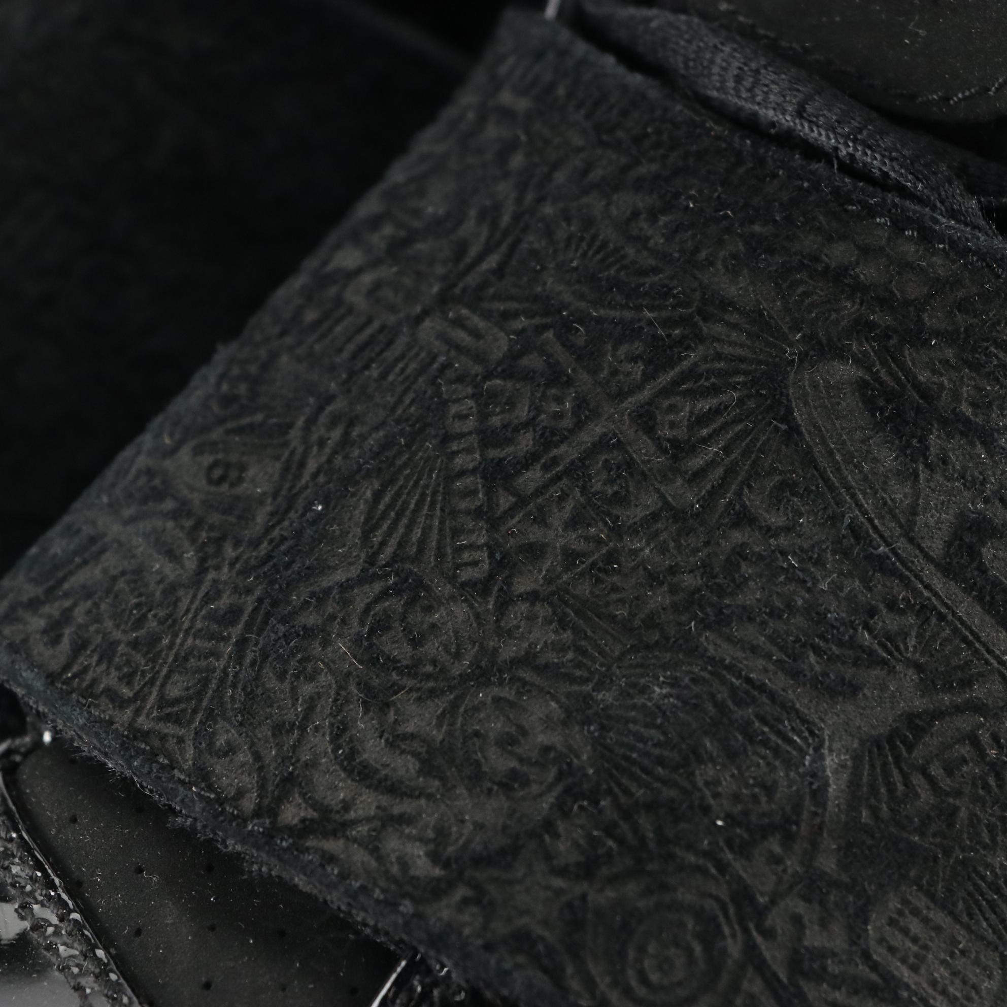 Men's Nike Air Jordan 20 Retro Stealth 2015 Black and Red Sneakers