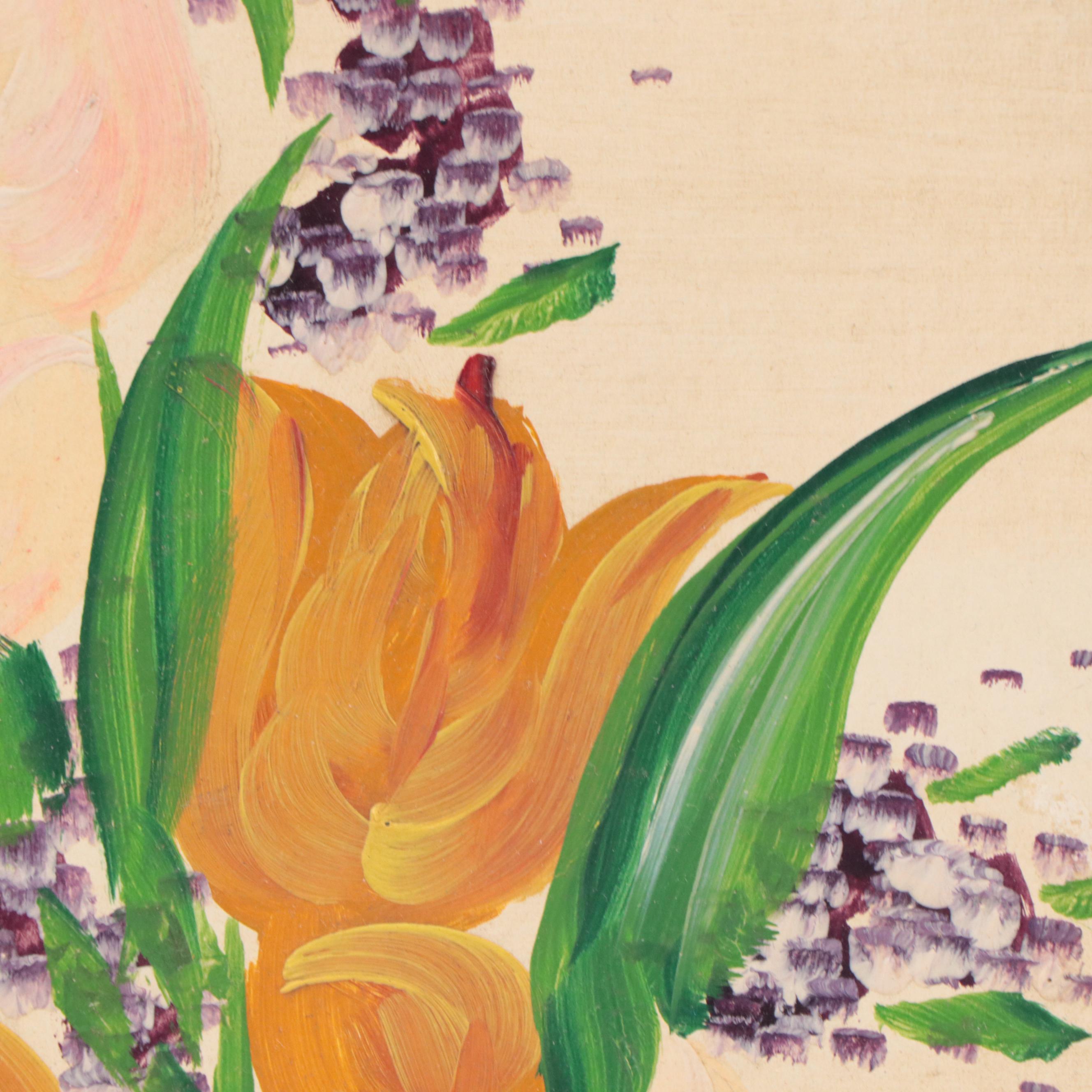 Oil Painting of Flower Bouquet