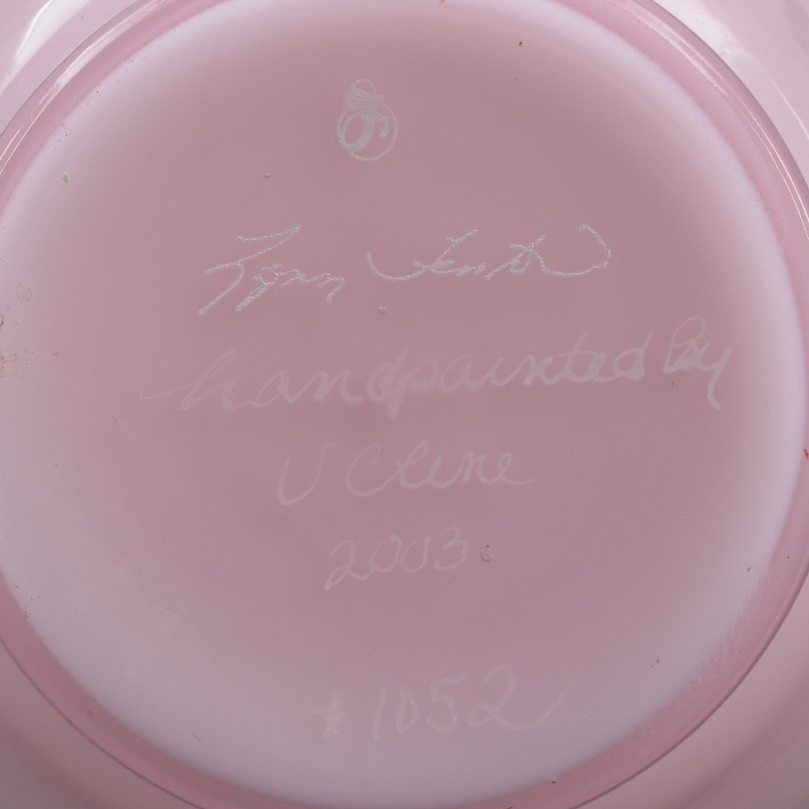 Signed Fenton Vase with Box, 2003