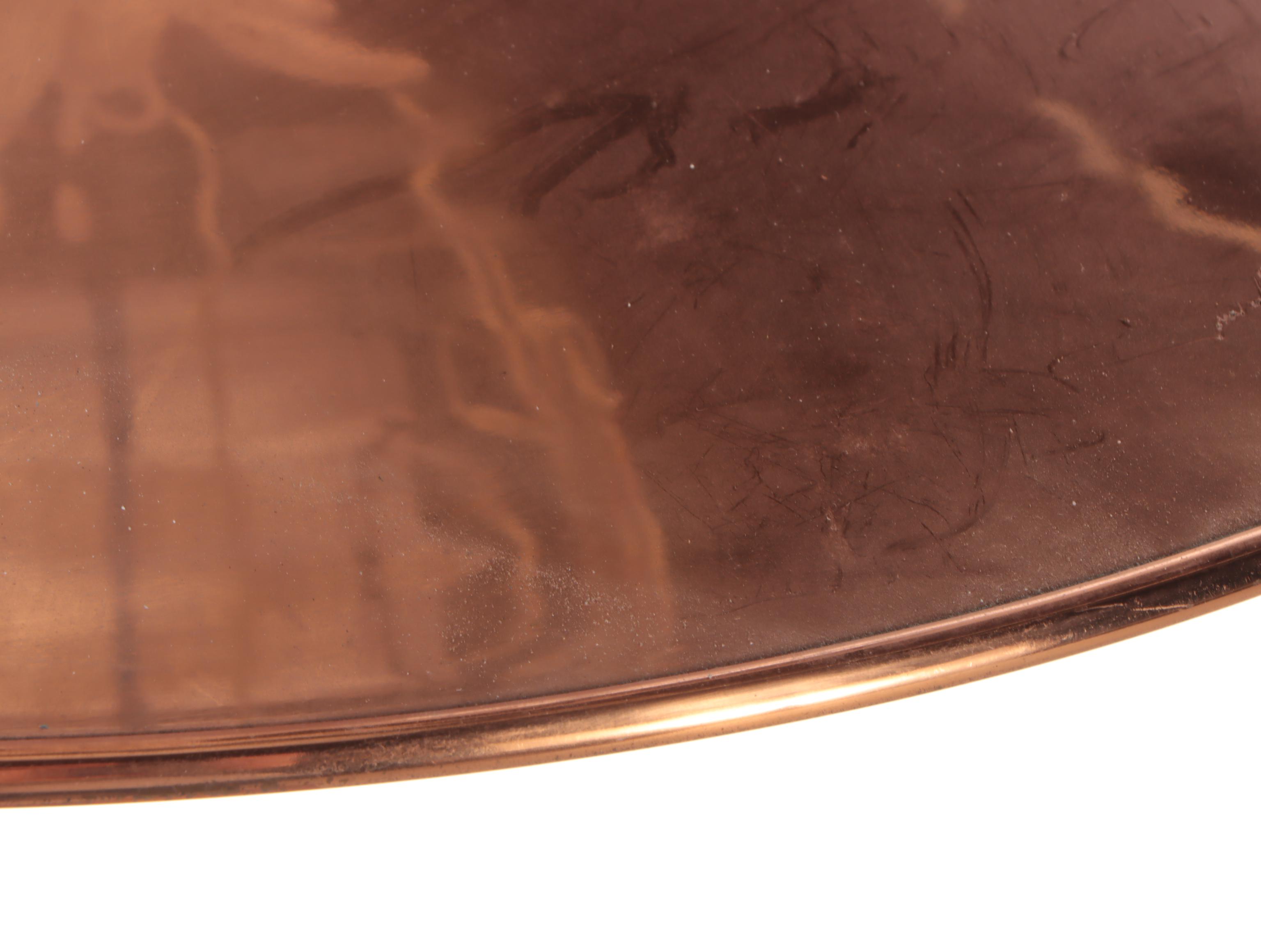 Copper Shade Pendant Light With White Decorative Frame