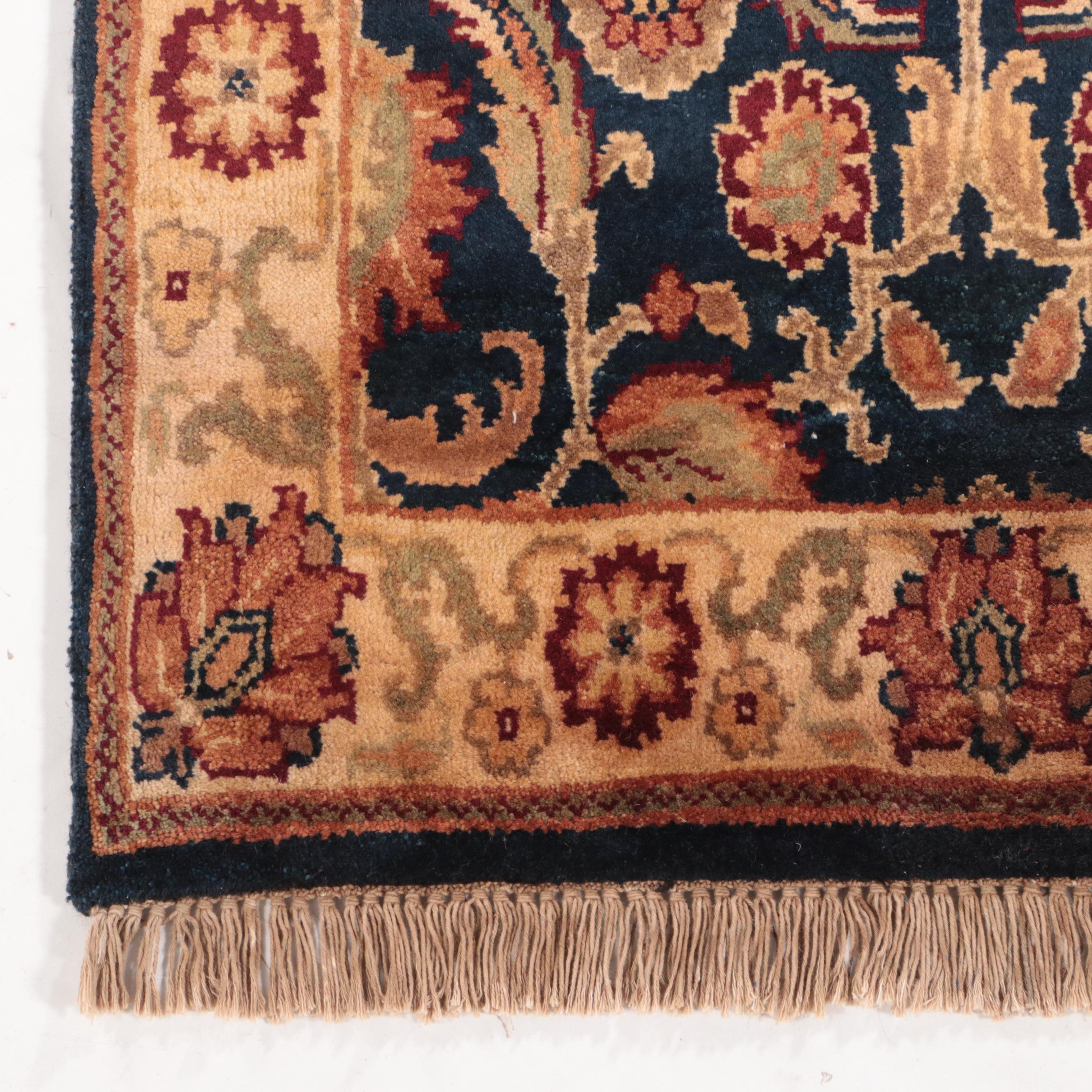 2'7 x 10'2 Hand-Knotted Indian Jaipur Carpet Runner