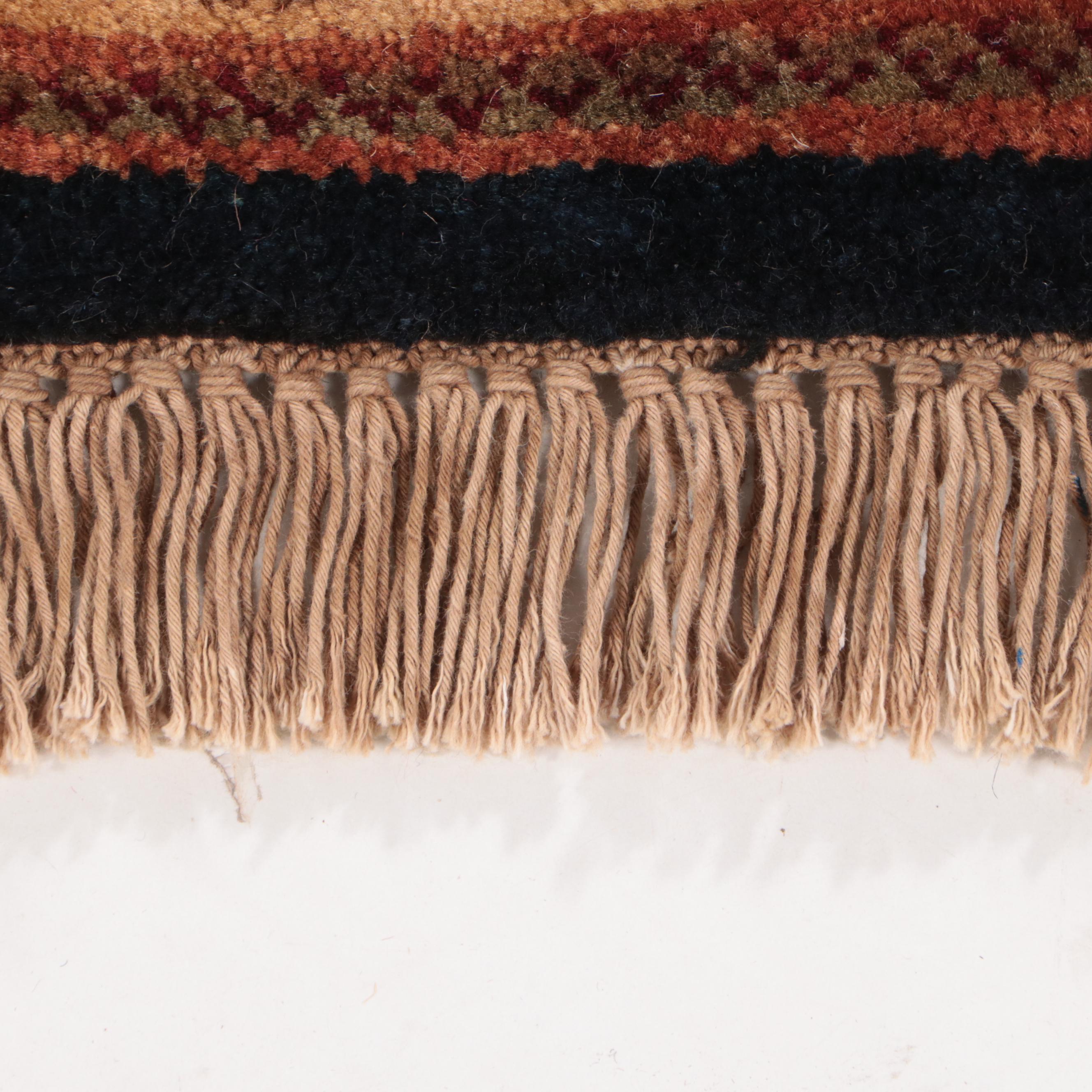 2'7 x 10'2 Hand-Knotted Indian Jaipur Carpet Runner