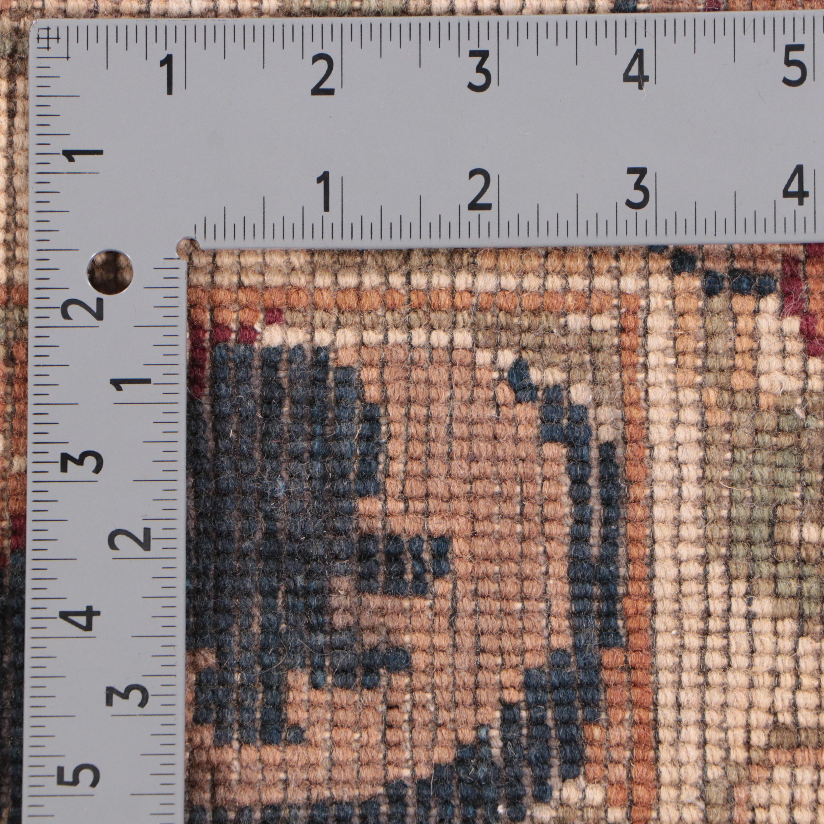 2'7 x 10'2 Hand-Knotted Indian Jaipur Carpet Runner