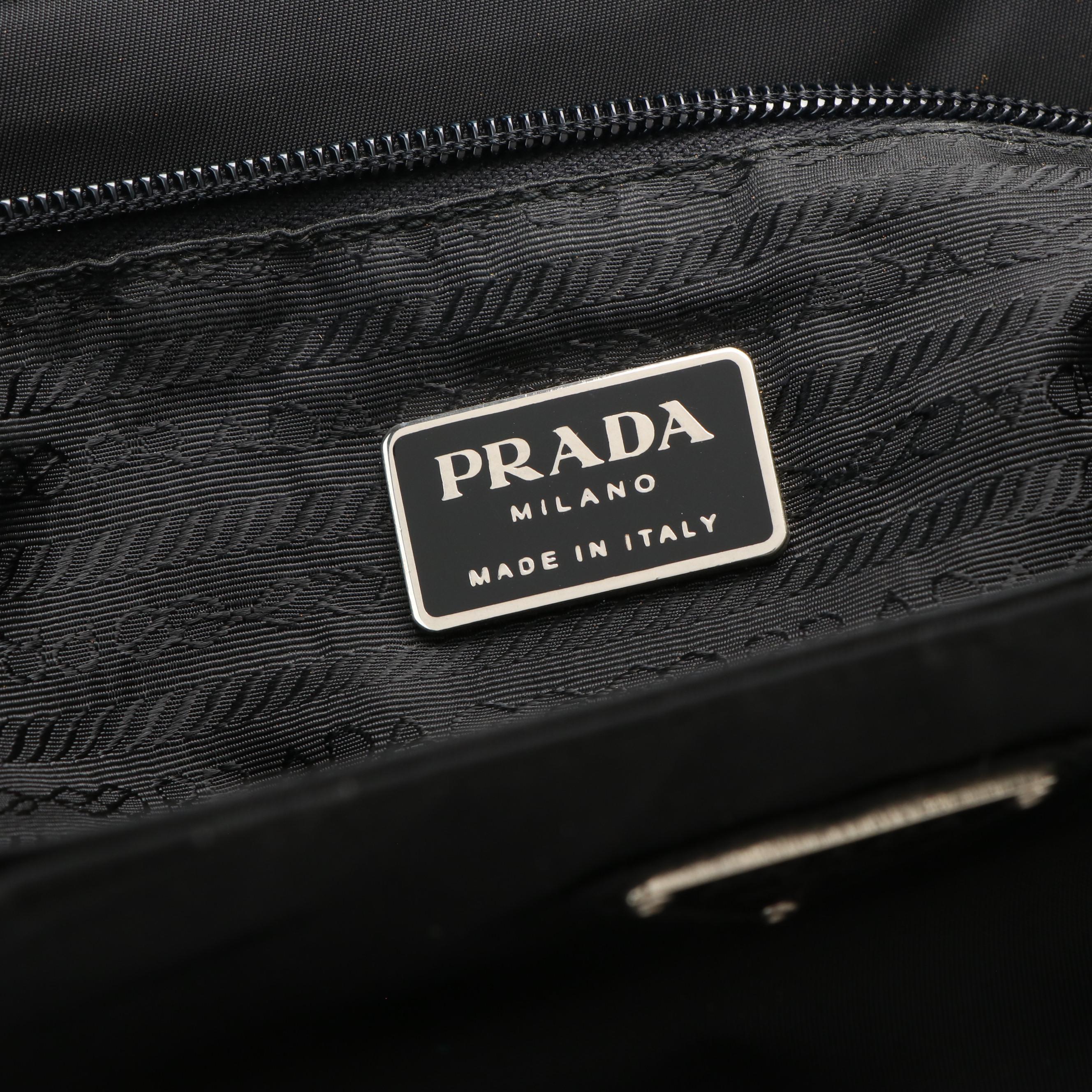 Prada Tessuto Black Nylon Tote