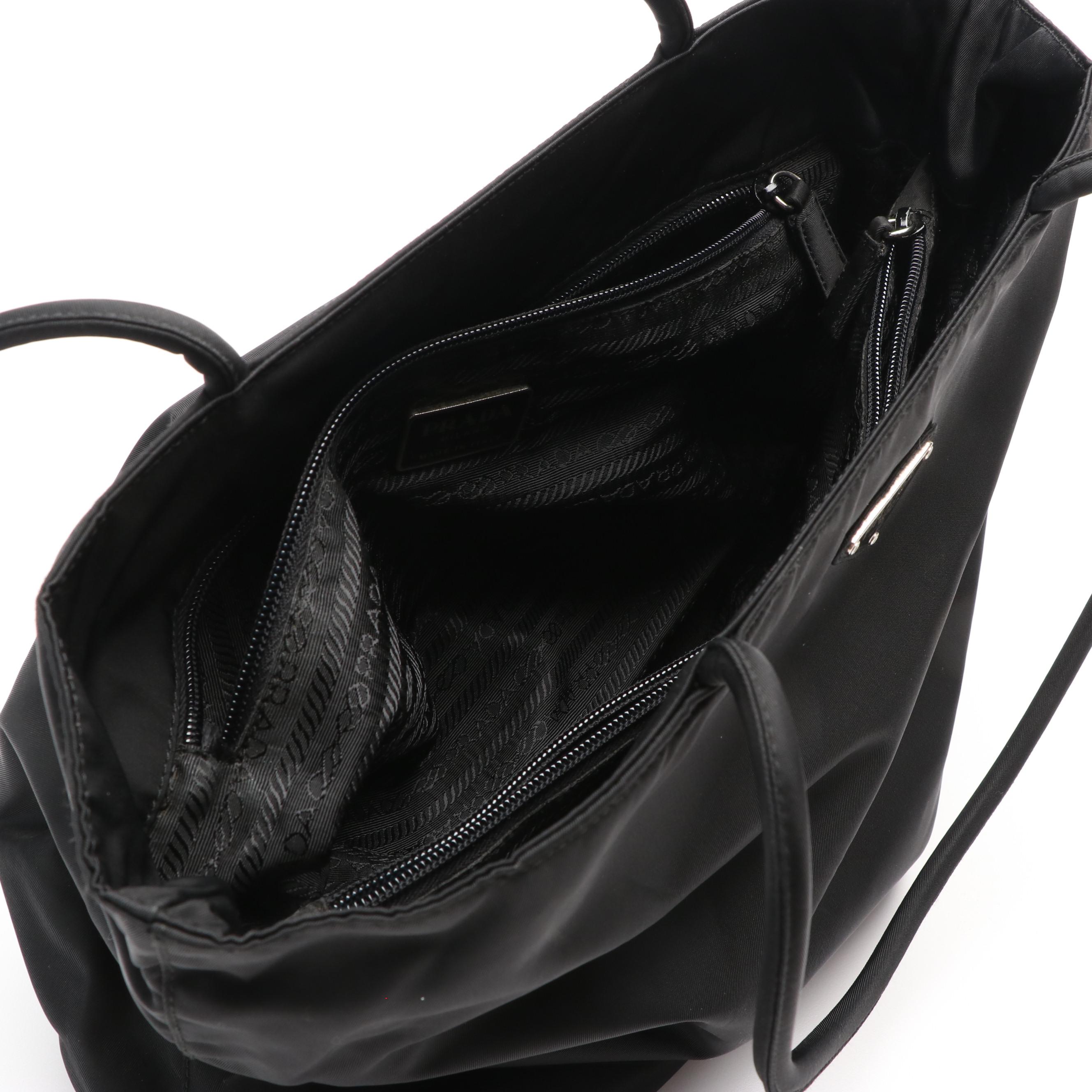 Prada Tessuto Black Nylon Tote