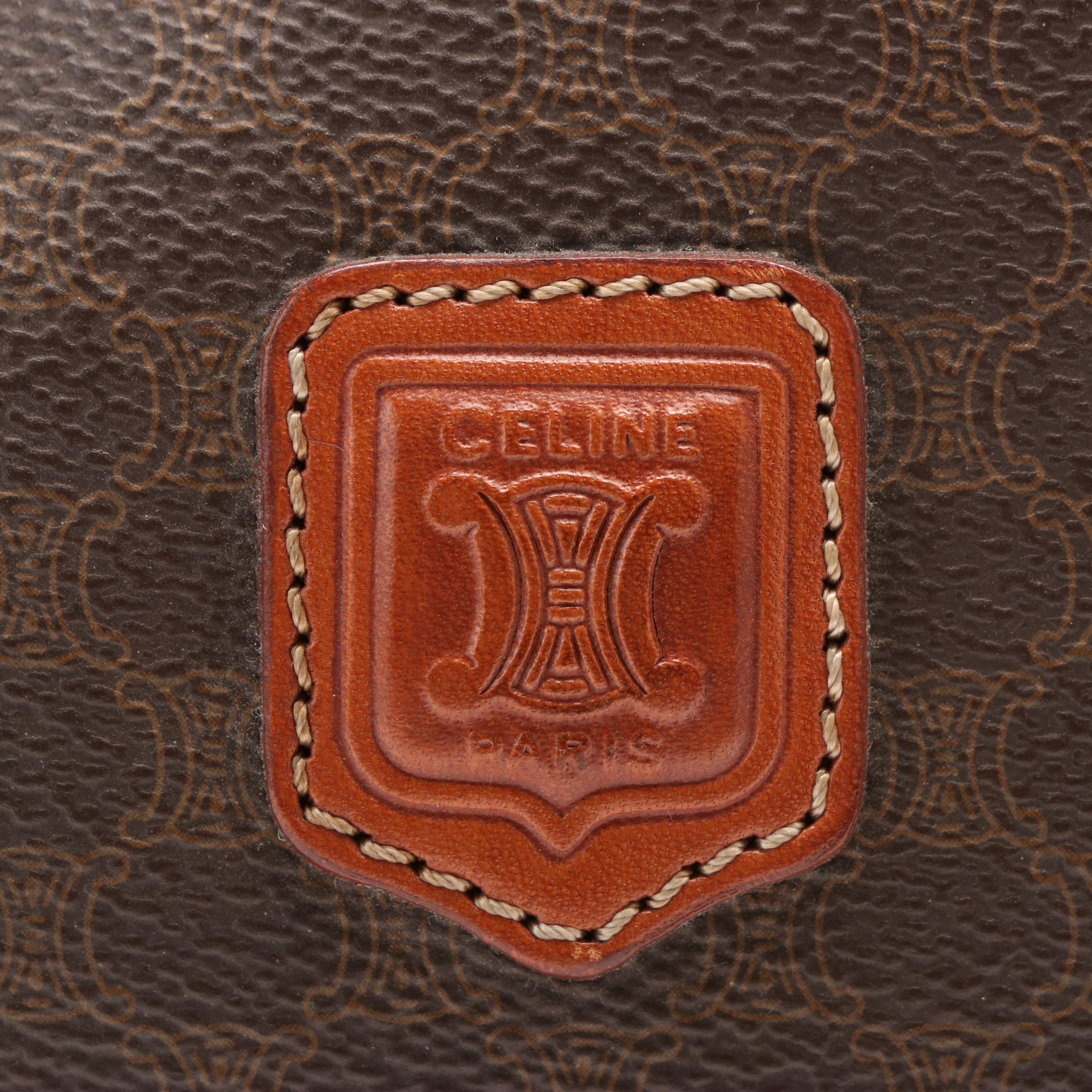 Celine Macadam Dome Coated Canvas Handbag