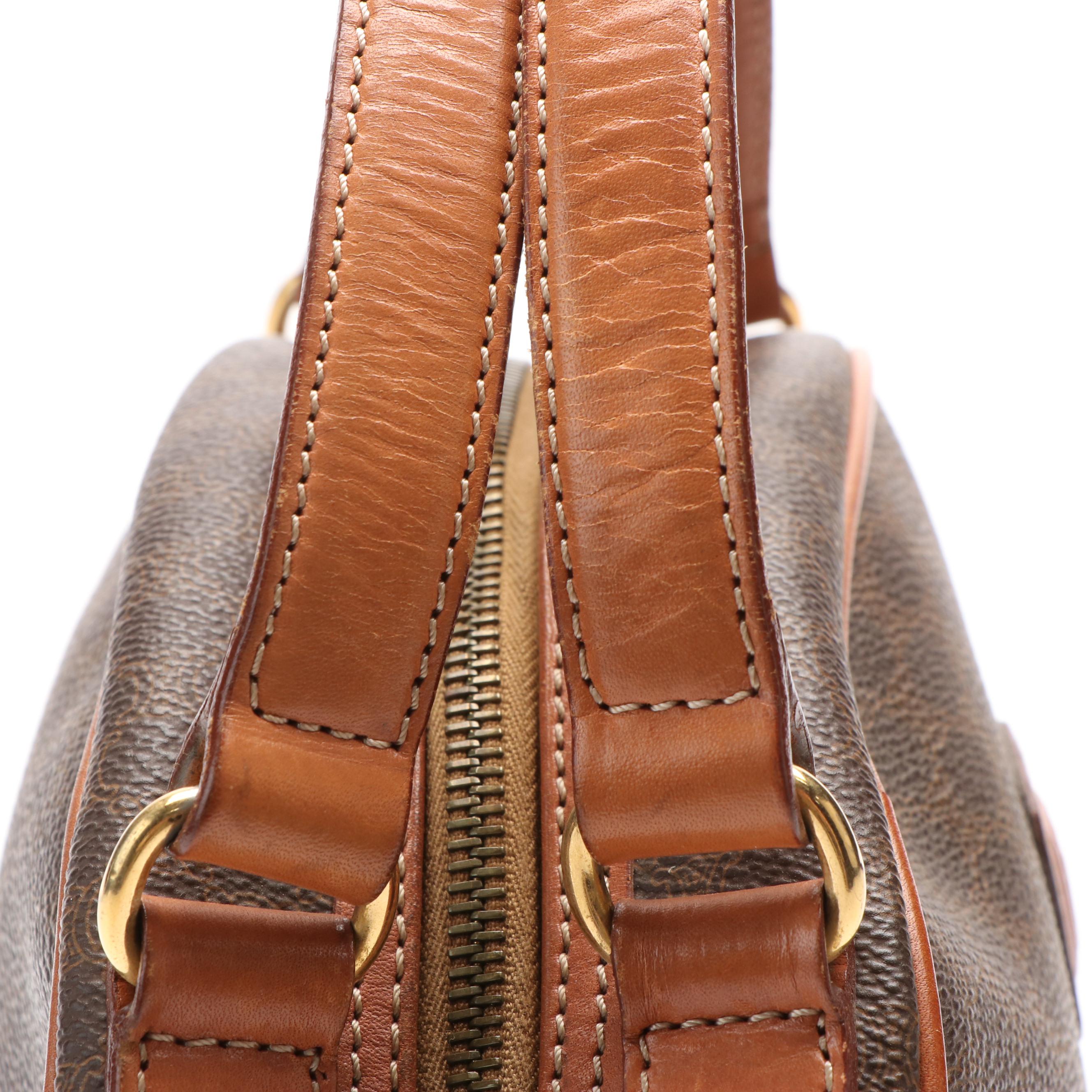 Celine Macadam Dome Coated Canvas Handbag