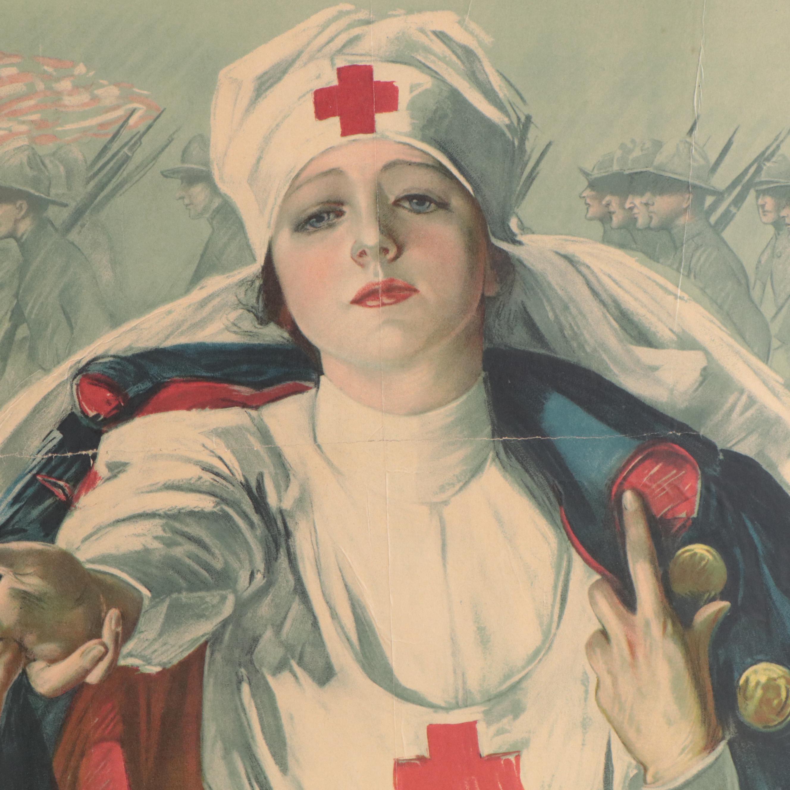 WWI Propaganda Posters Including Lithograph After Harrison Fisher