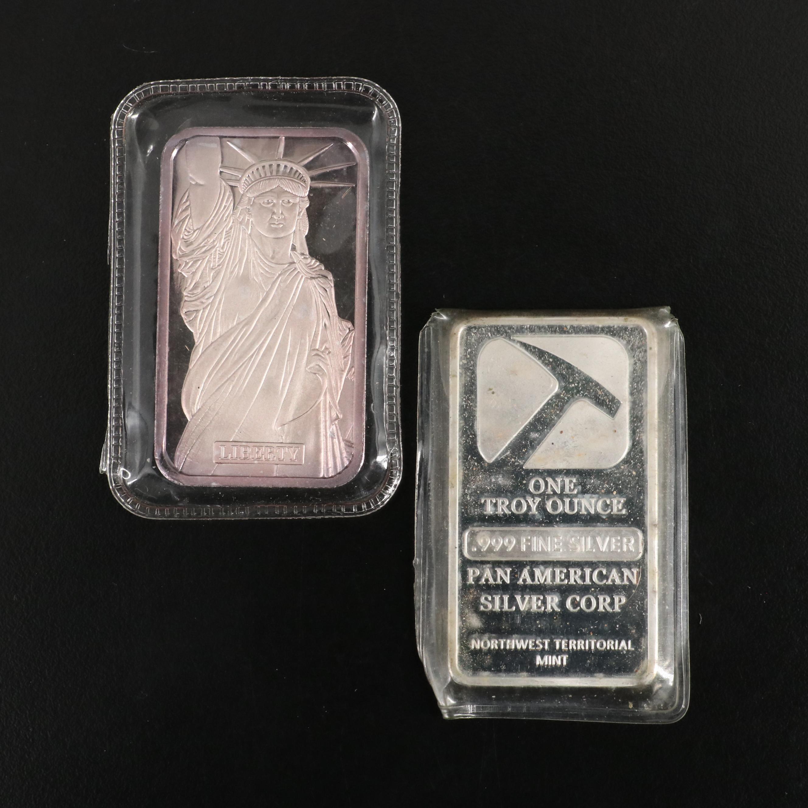 Collection of Eleven One Ounce .999 Silver Bars