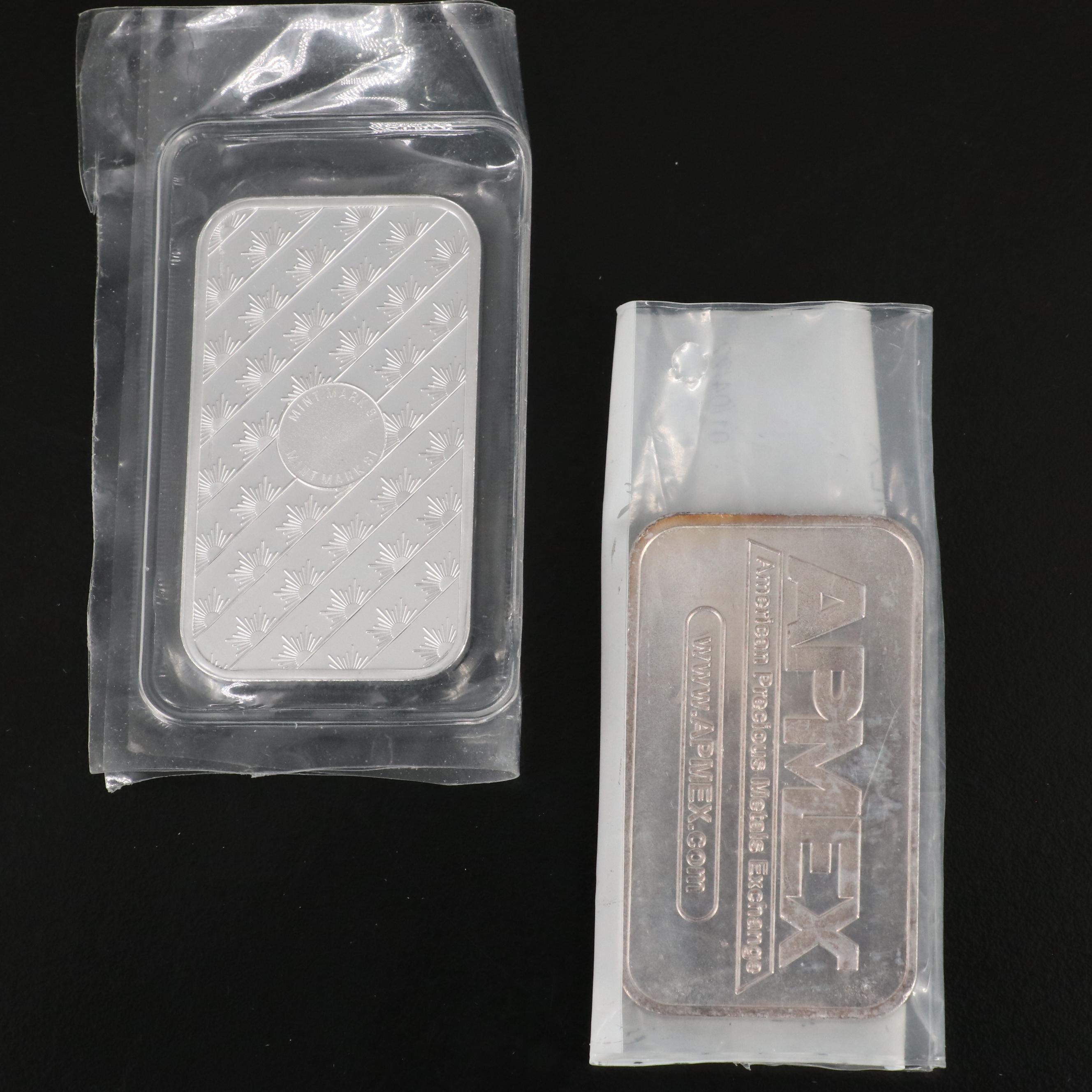 Collection of Eleven One Ounce .999 Silver Bars