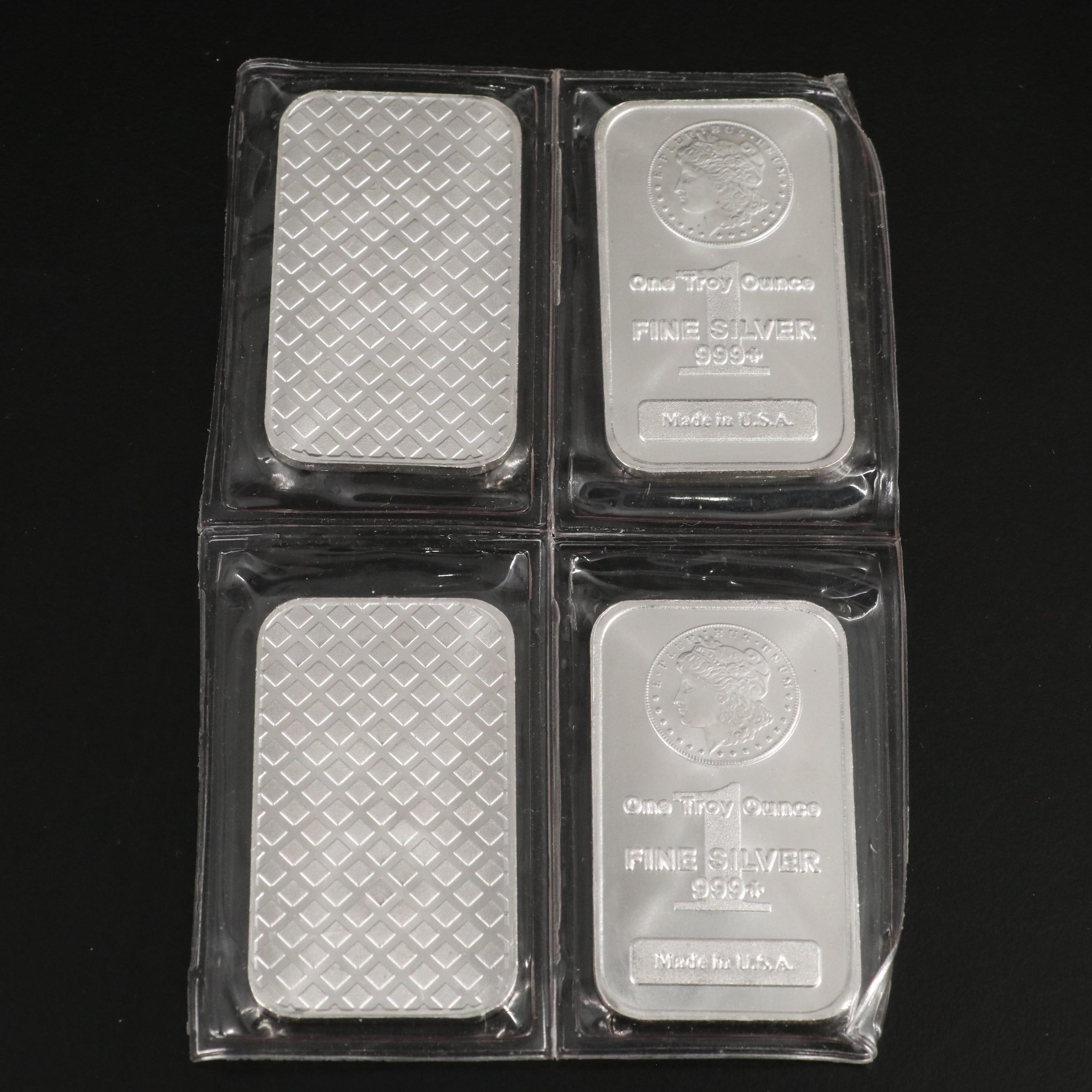 Collection of Eleven One Ounce .999 Silver Bars