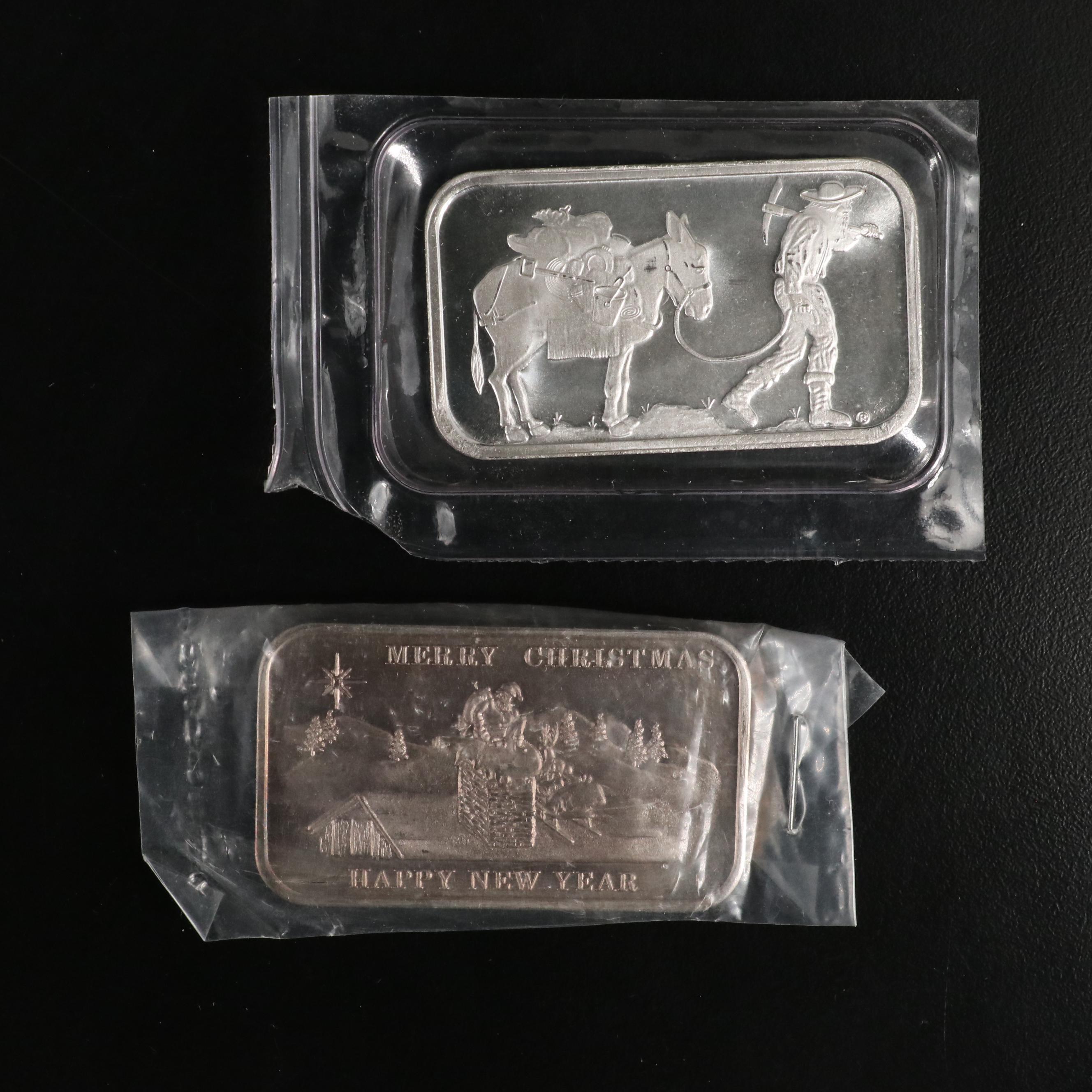 Collection of Eleven One Ounce .999 Silver Bars