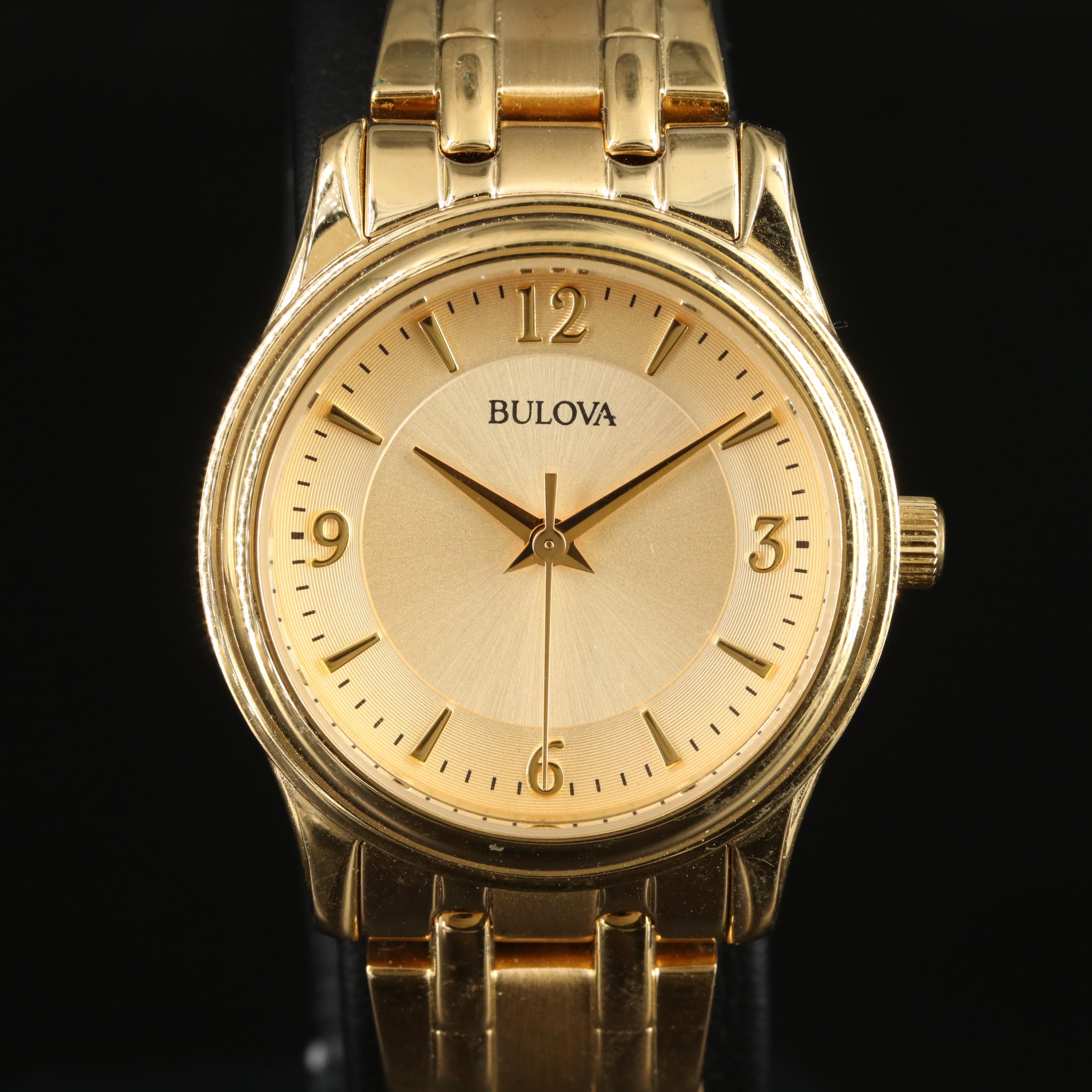 Bulova Gold-Tone Quartz Watch