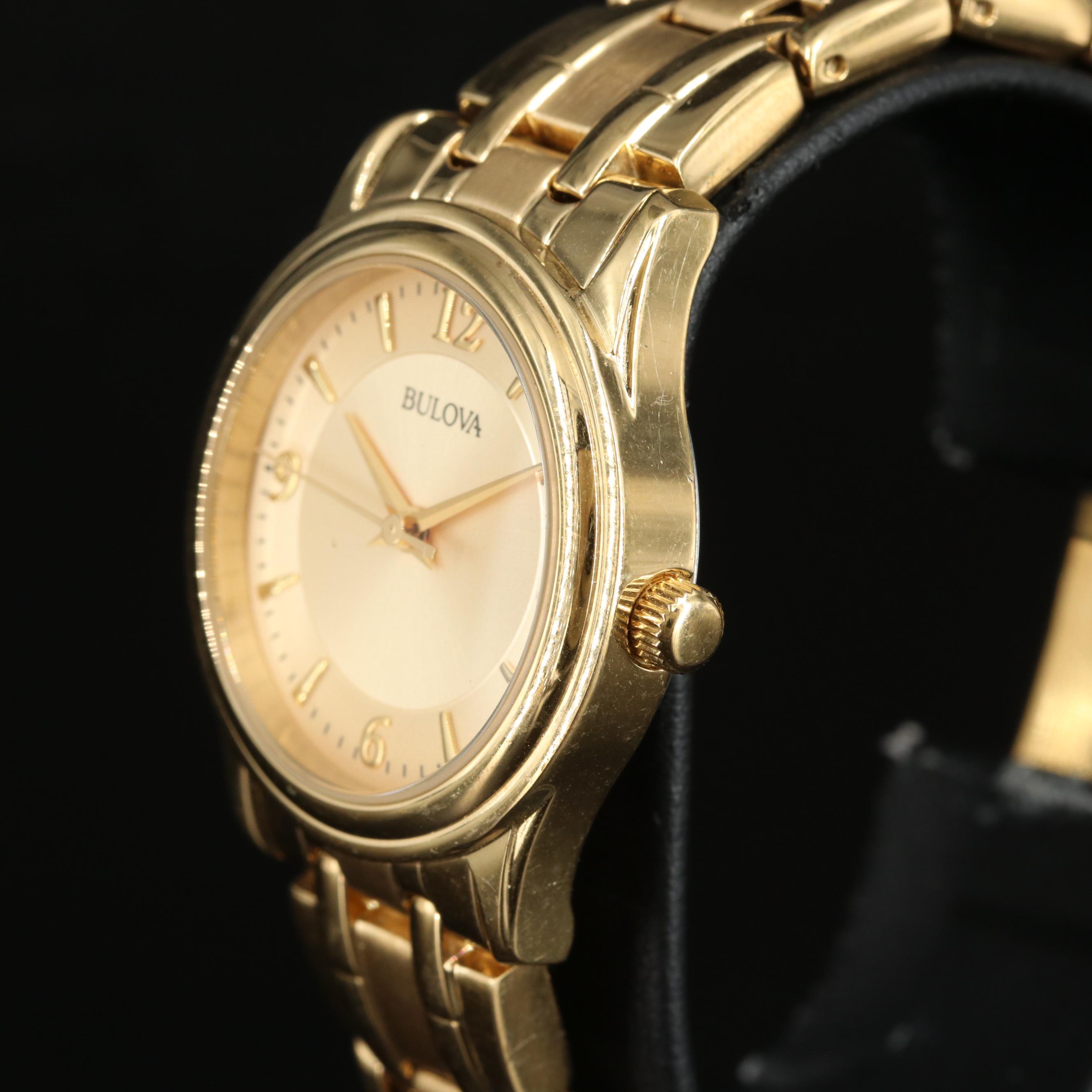 Bulova Gold-Tone Quartz Watch