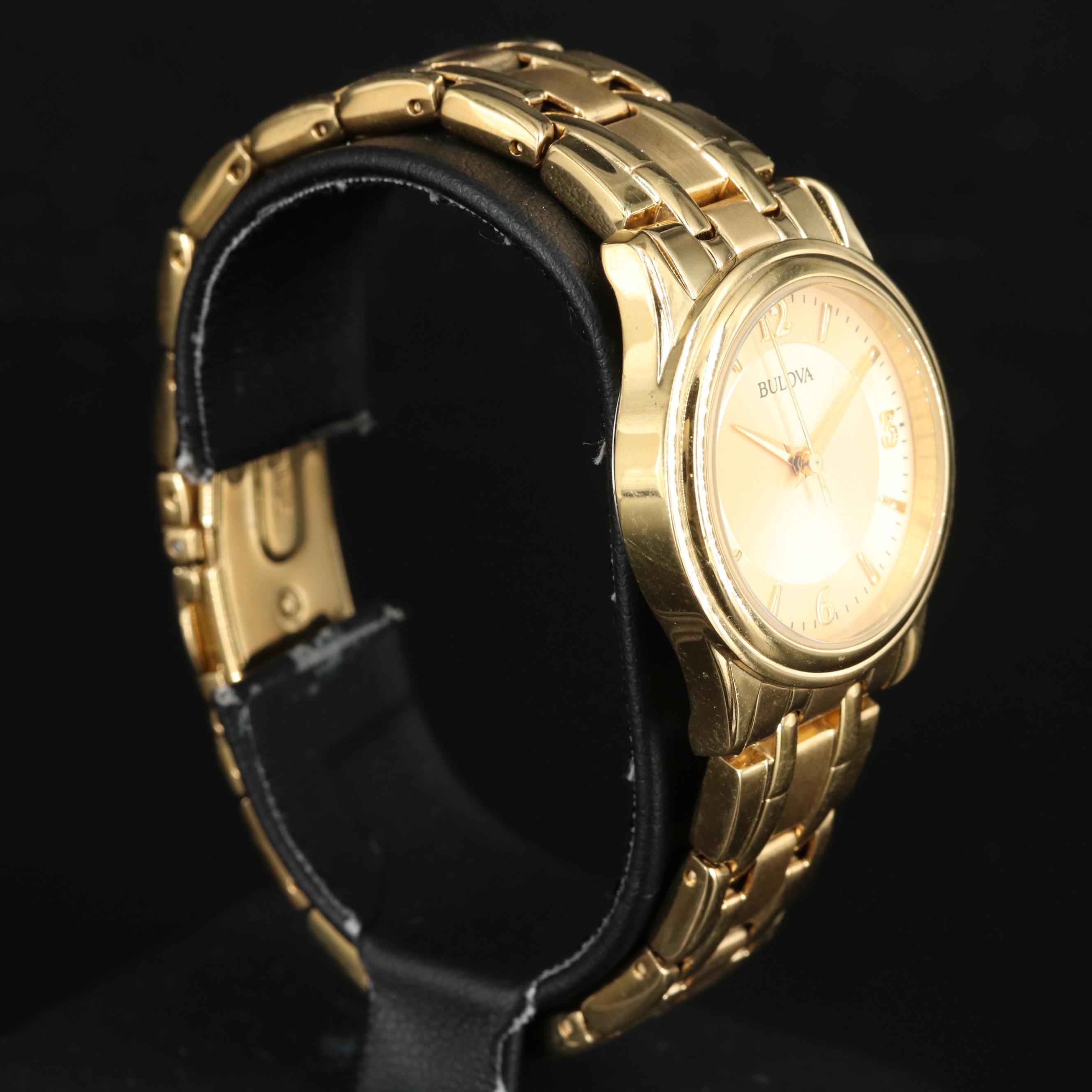 Bulova Gold-Tone Quartz Watch