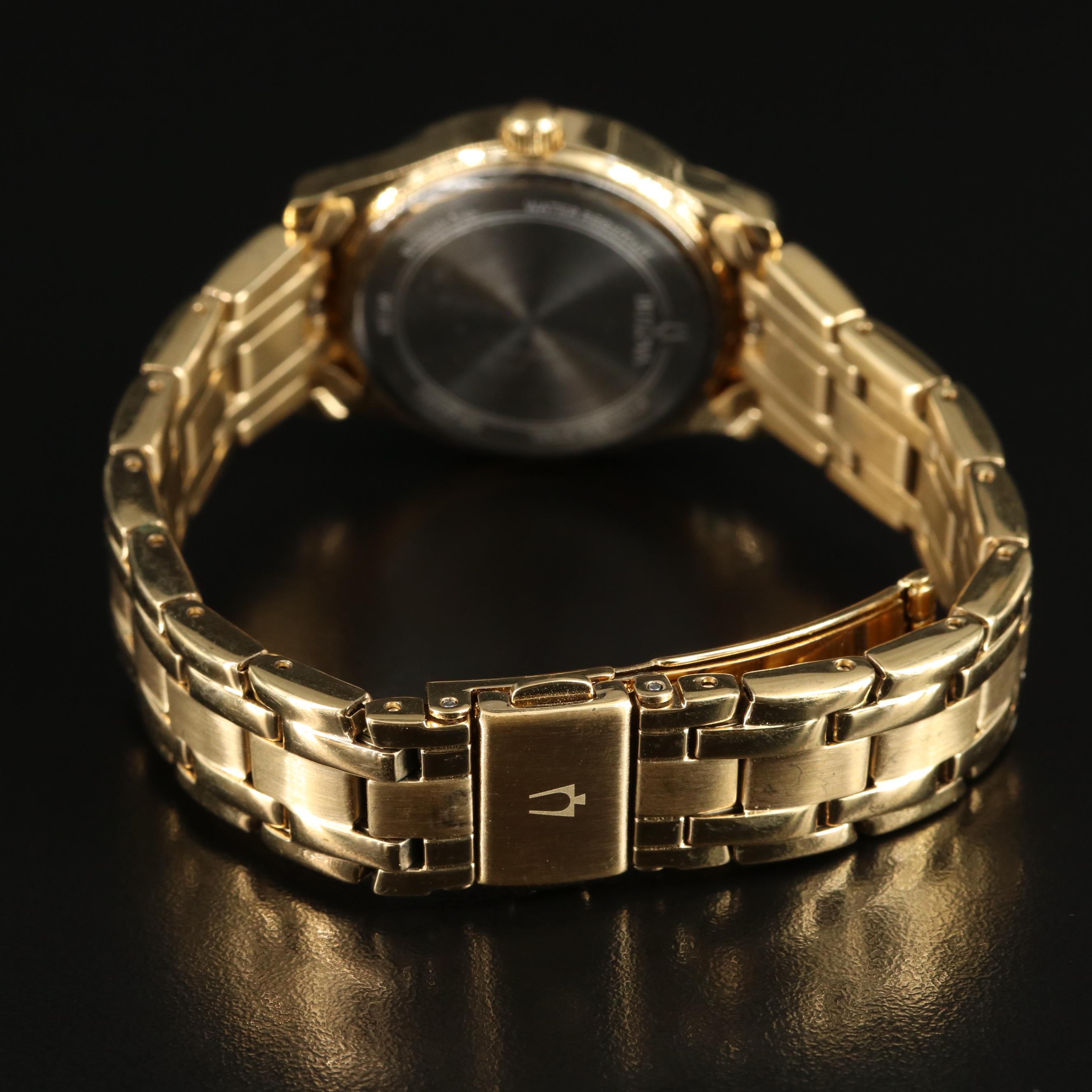 Bulova Gold-Tone Quartz Watch