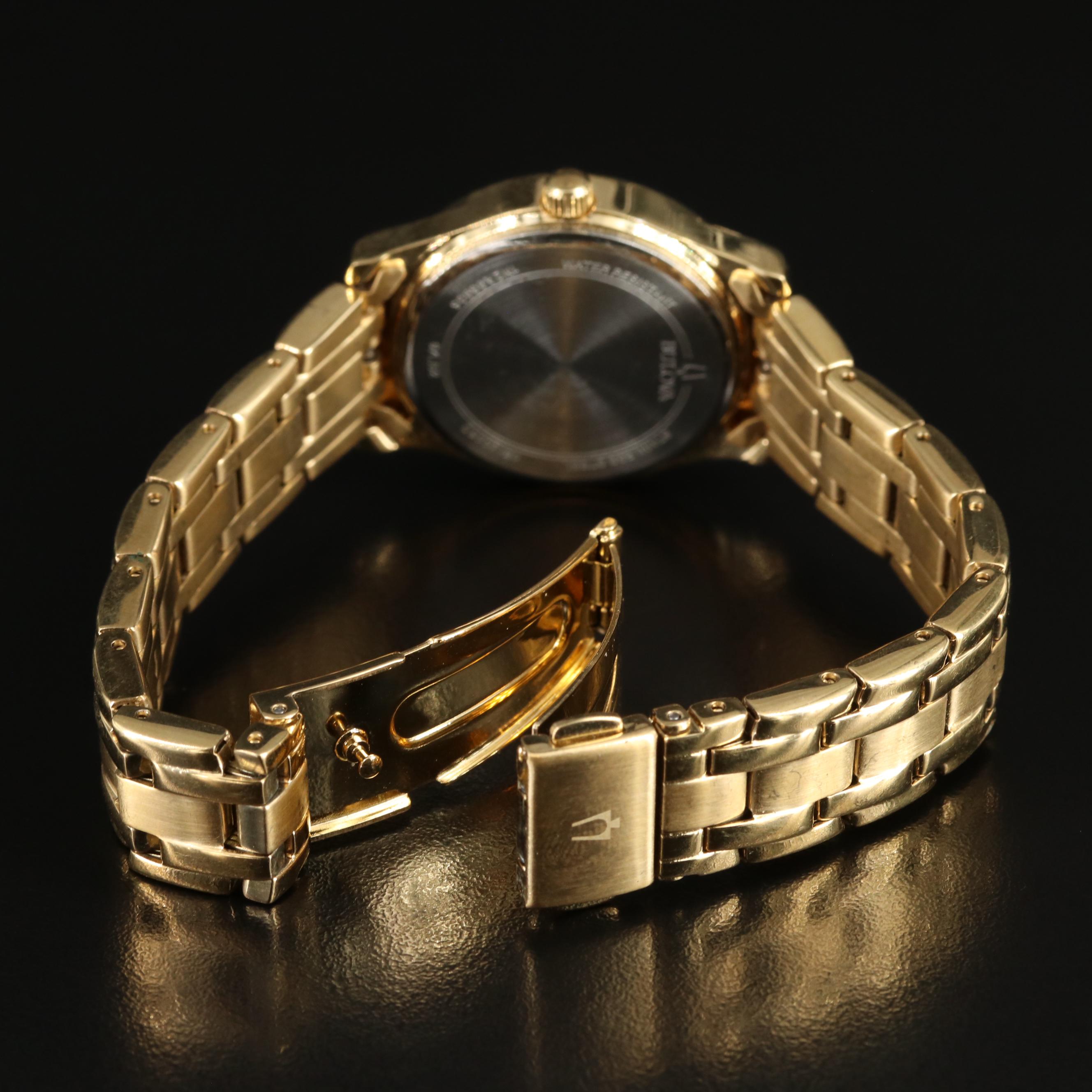 Bulova Gold-Tone Quartz Watch