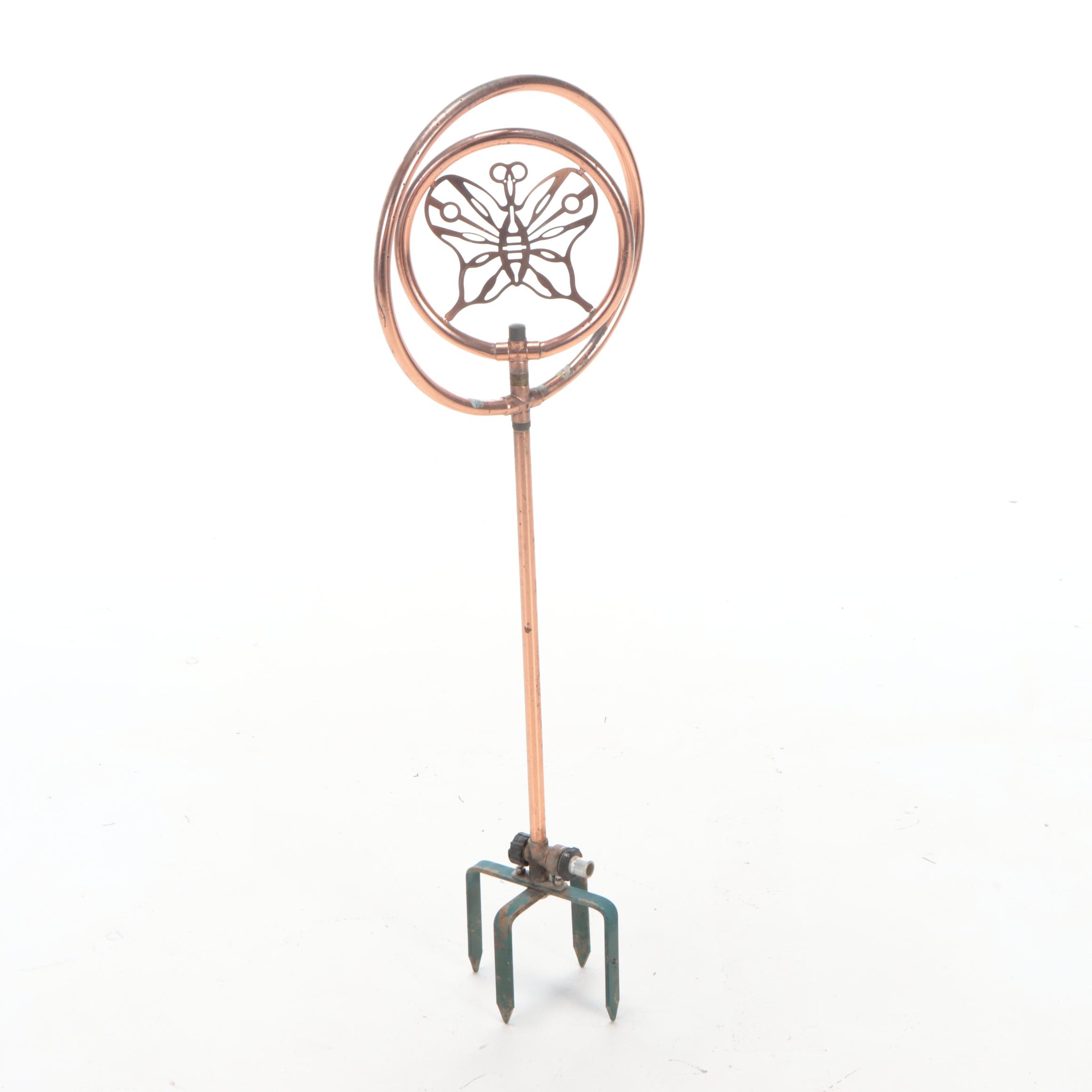 Copper Ornamental Spinning Sprinkler