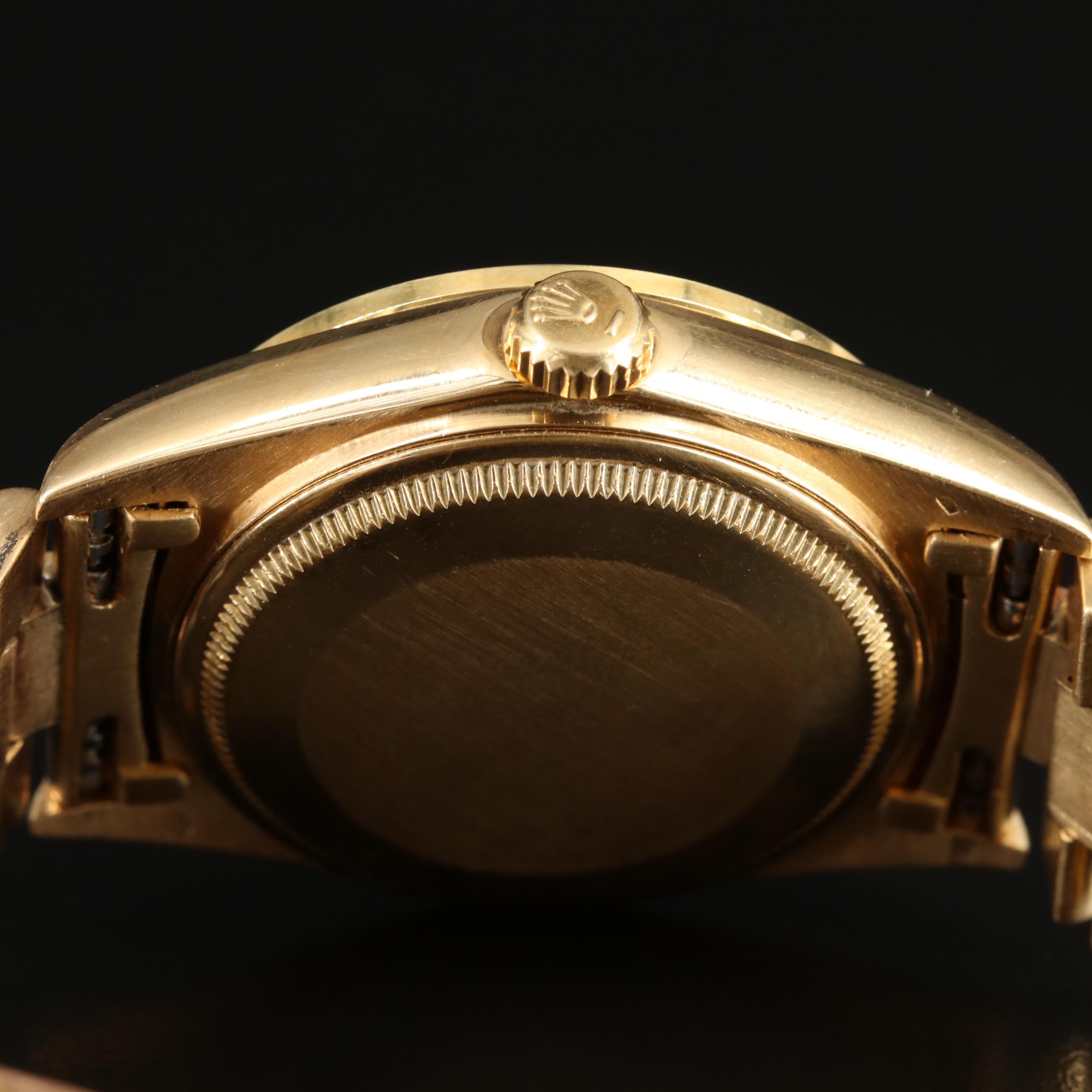 1996 Rolex Day-Date Custom Diamond, Mother-of-Pearl Dial and Bezel Watch