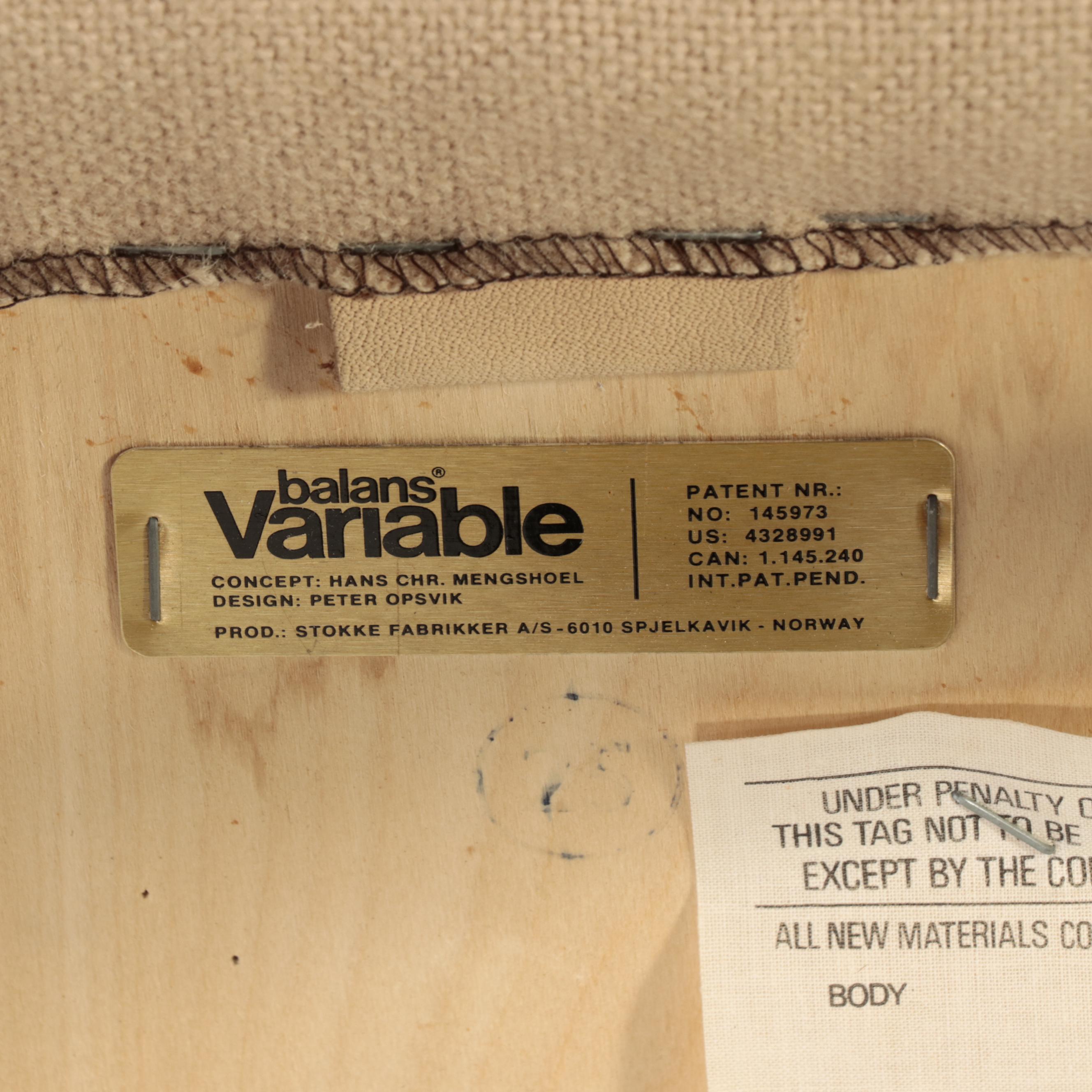 Peter Opsvik for Westnofa "Balans Variable" Laminated Beech Kneeling Chair