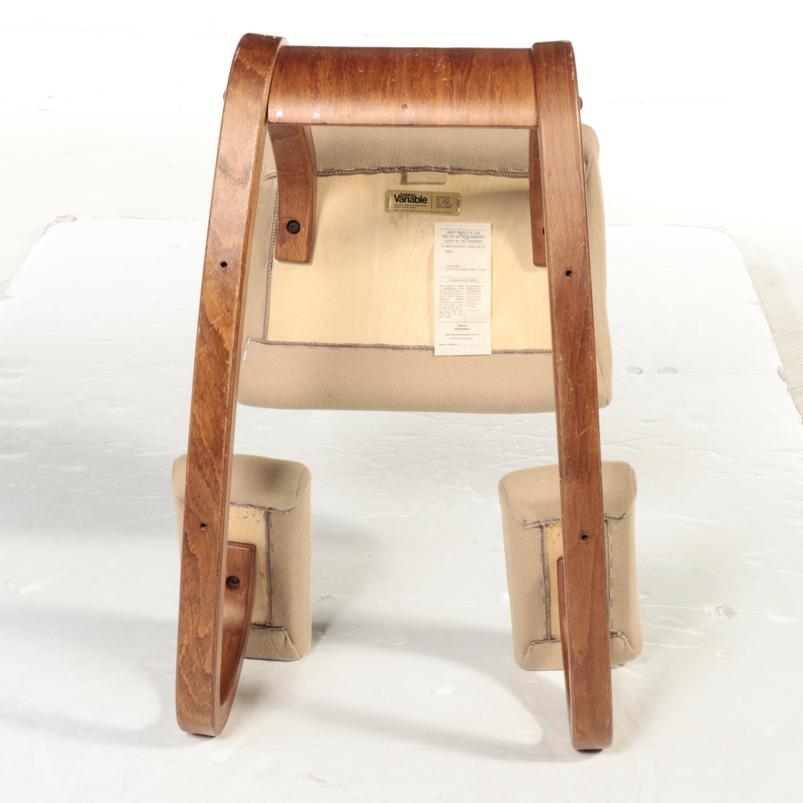 Peter Opsvik for Westnofa "Balans Variable" Laminated Beech Kneeling Chair