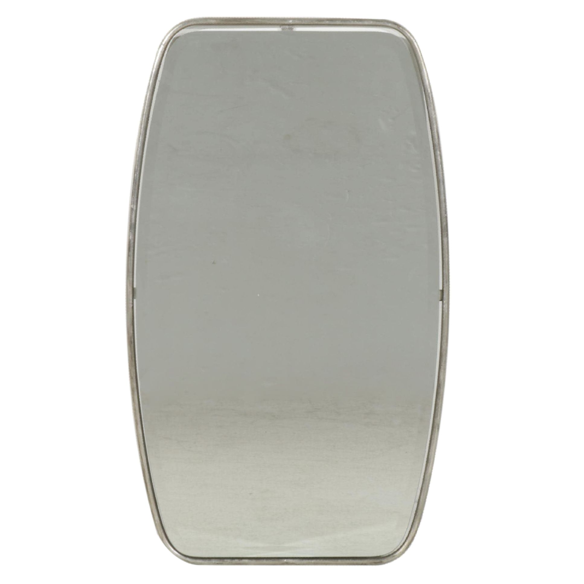 Mid Century Modern Style Metal Framed Oval Mirror