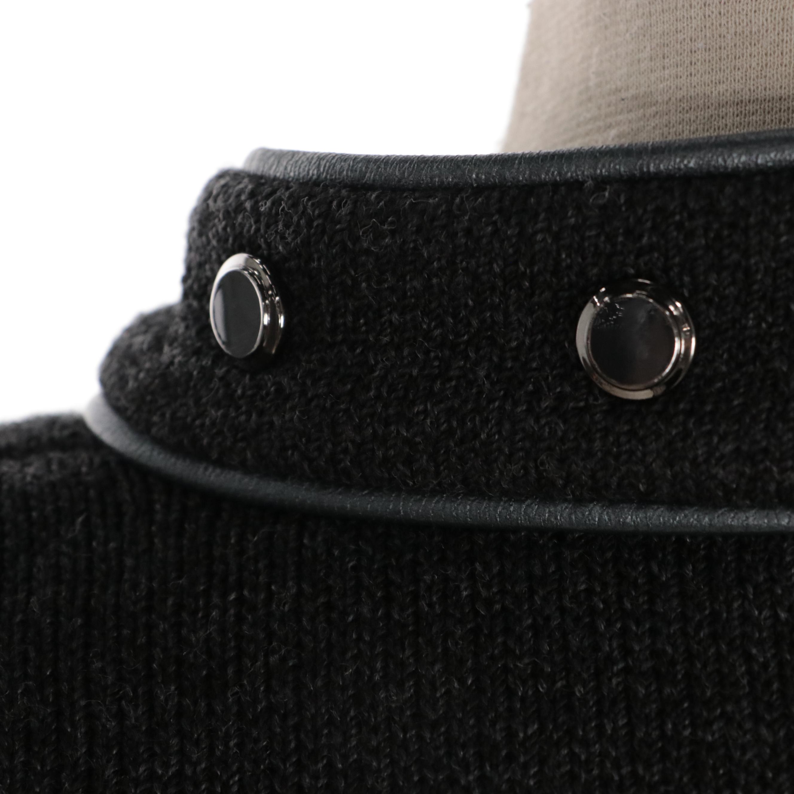 St. John Studded Charcoal Grey Pant Suit with Long Cardigan and Steel Blue Pants