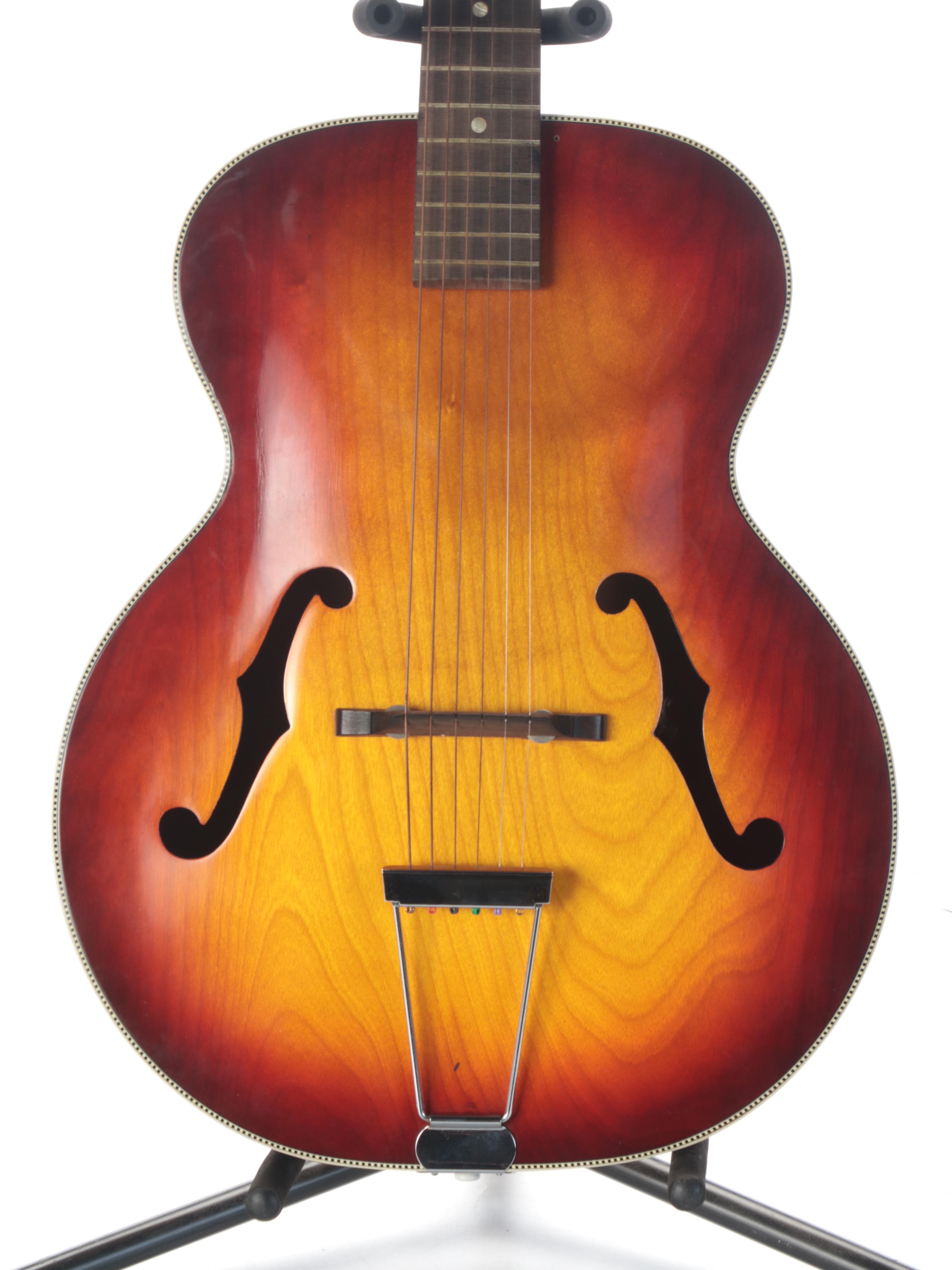 Harmony Broadway Vintage Right-Handed Acoustic Guitar with Case