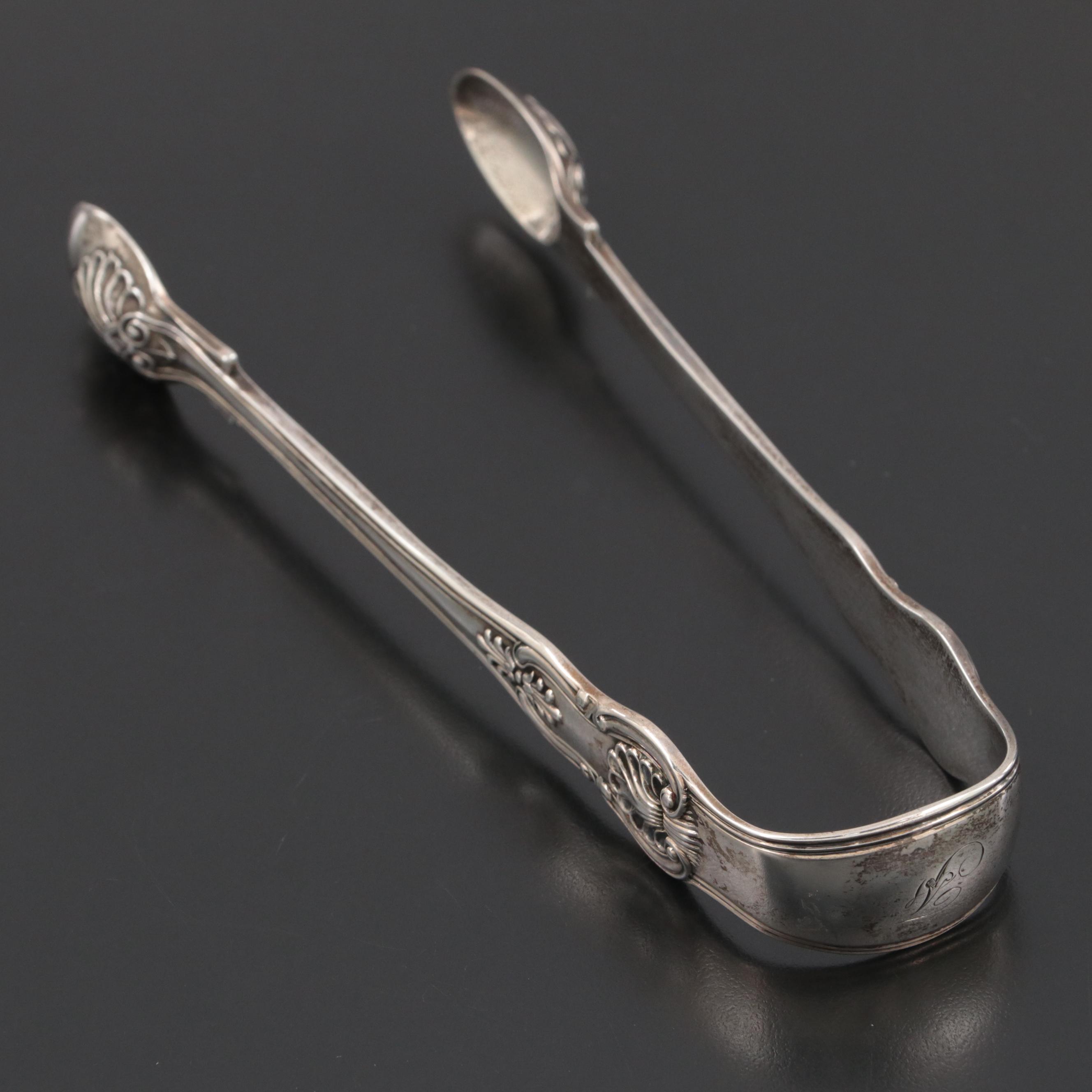 William Eaton of London Sterling Silver Tongs, 1835