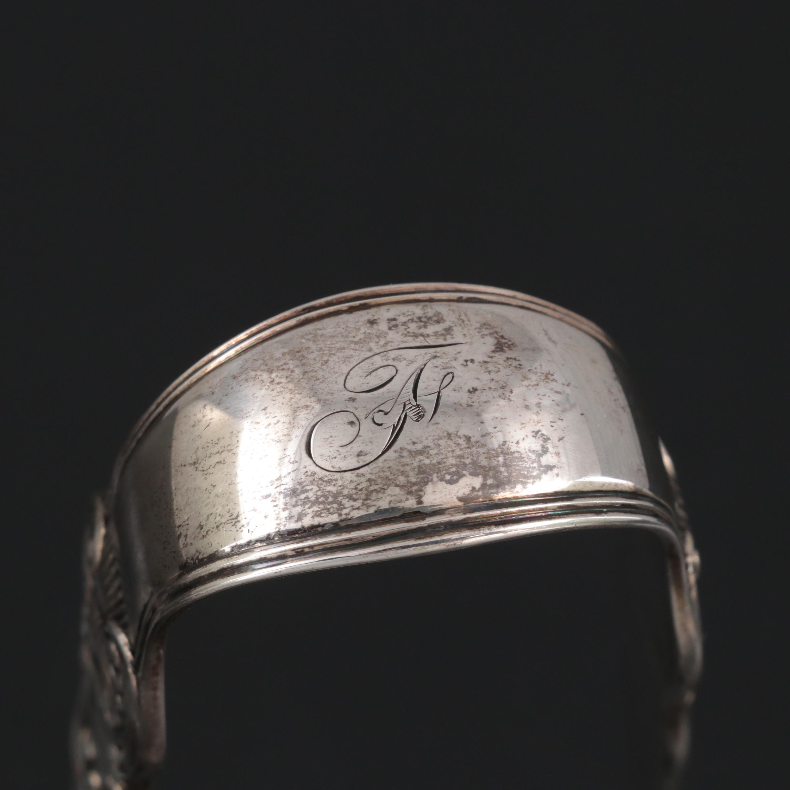 William Eaton of London Sterling Silver Tongs, 1835