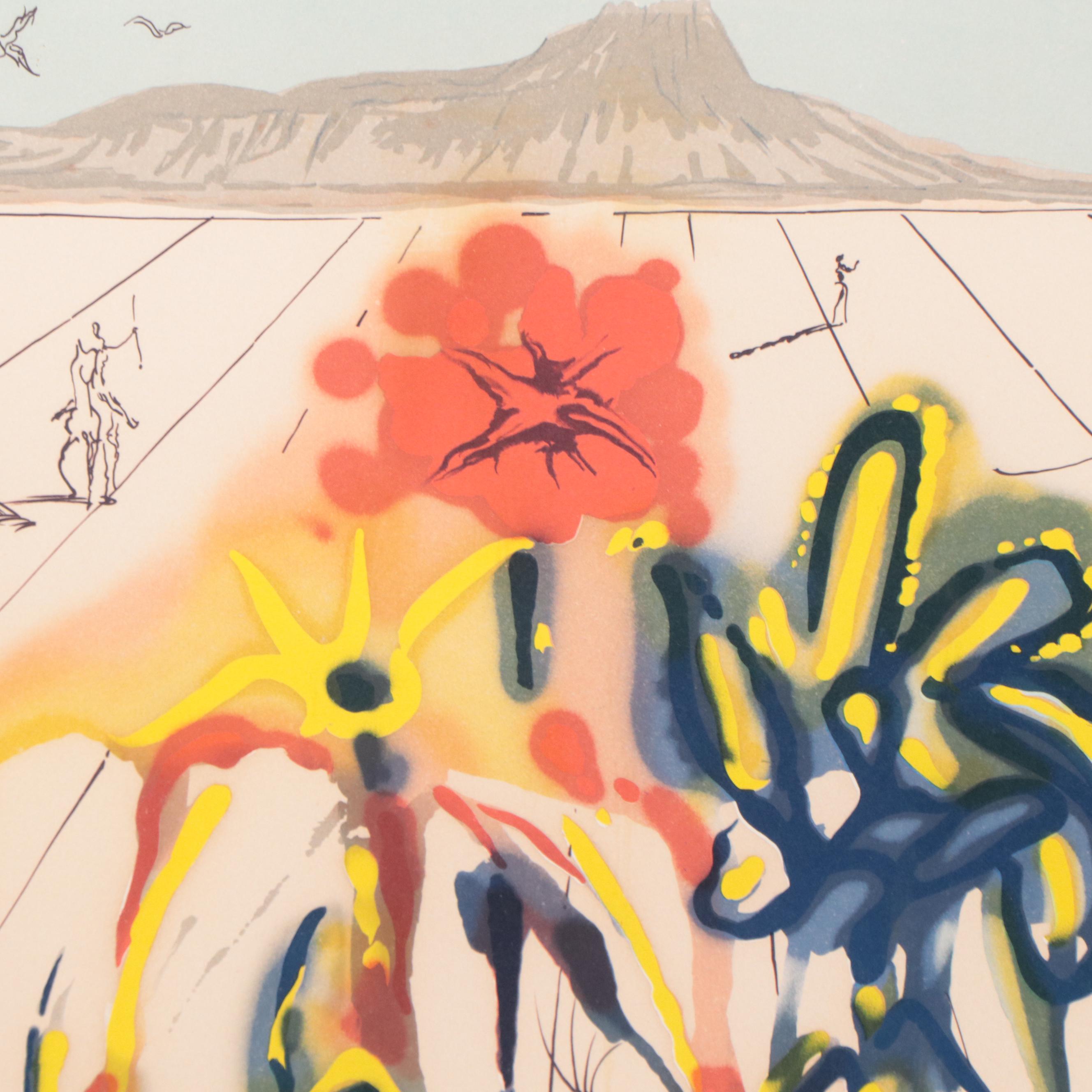 Salvador Dalí Color Lithograph "Diamond Head," 1980