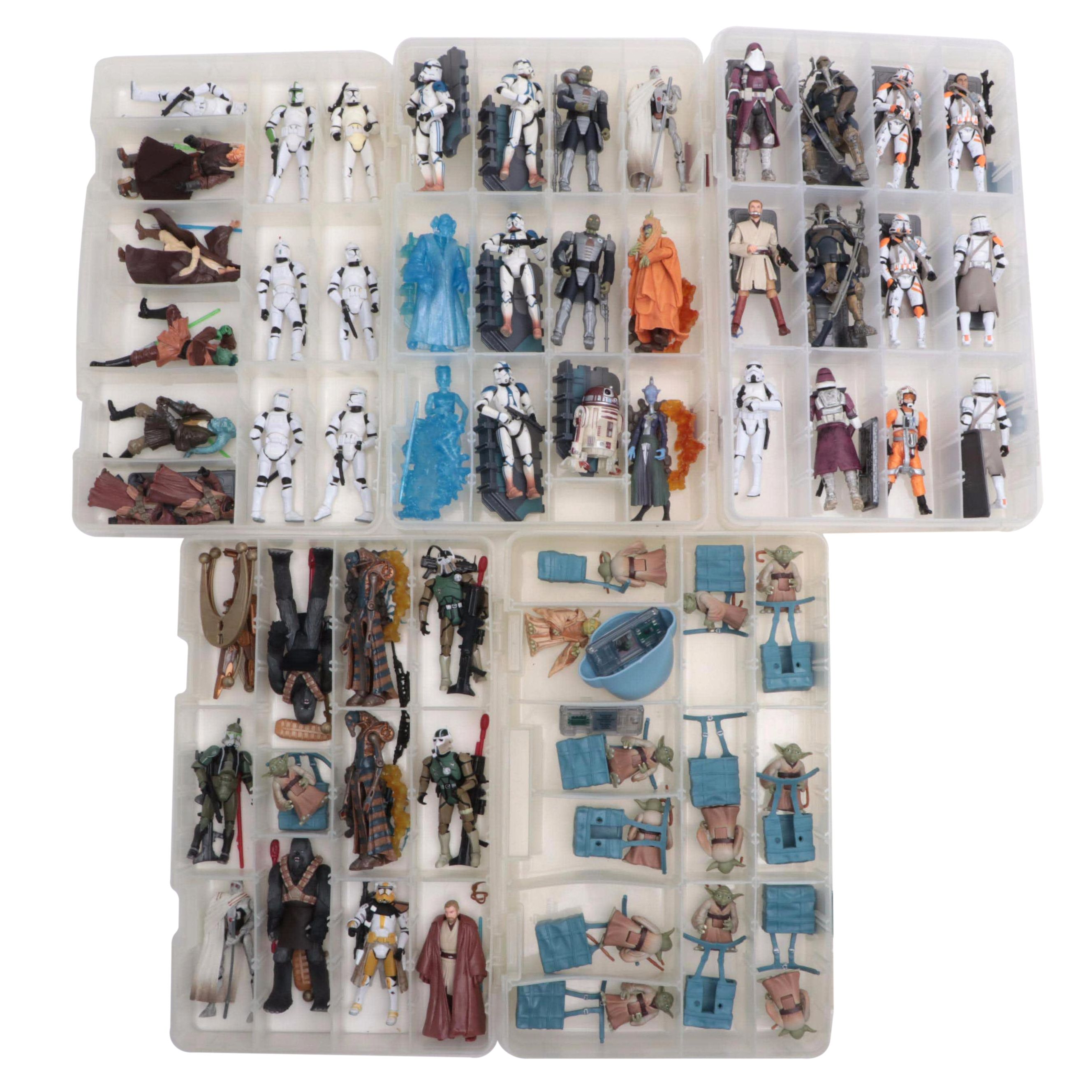 Star Wars Action Figures with Stormtroopers, Yoda, Obi-Wan Kenobi, More