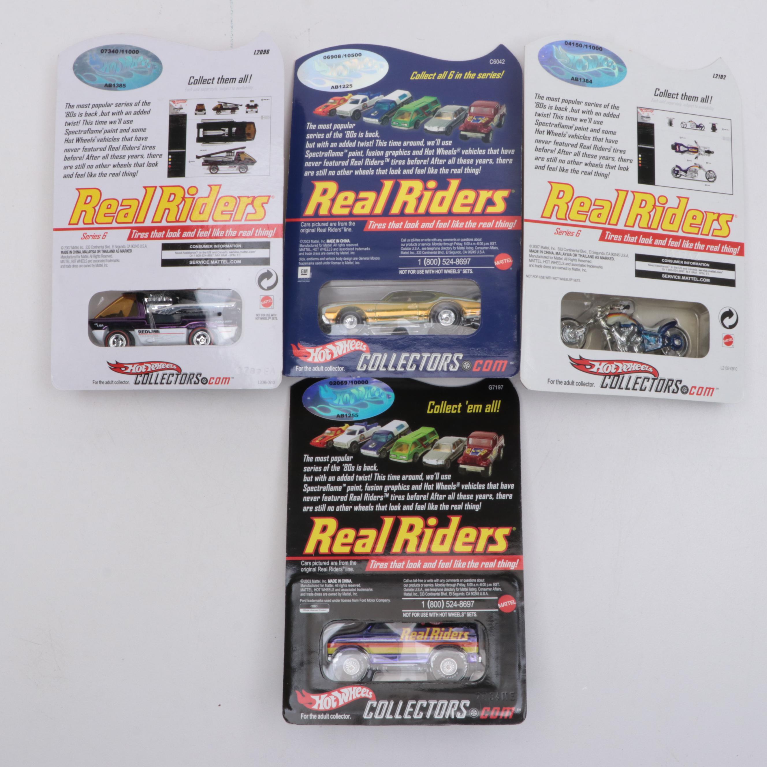 Hot Wheels Collectors Real Riders Diecast Vehicles