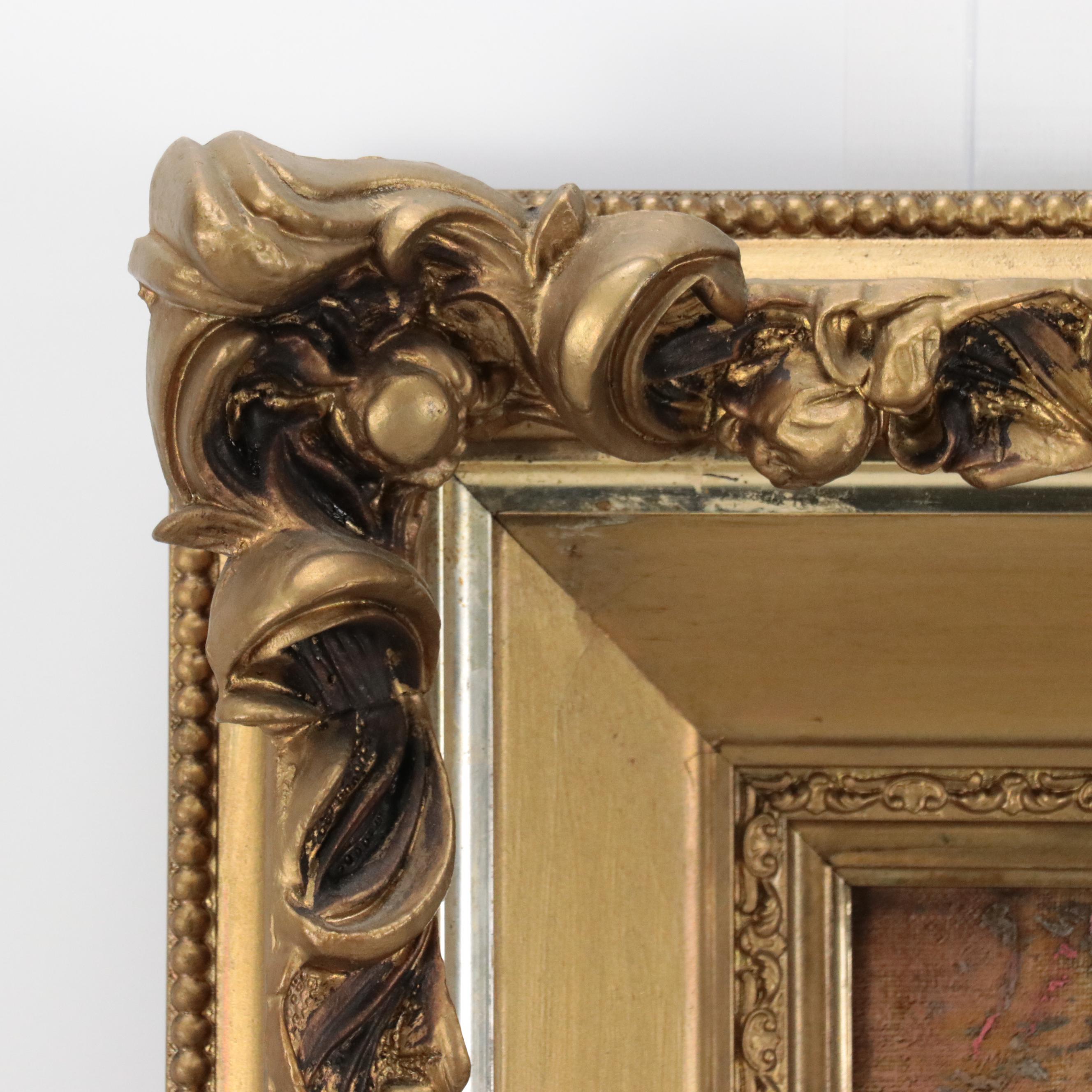 Forest Landscape Oil Painting, Mid to Late 20th Century