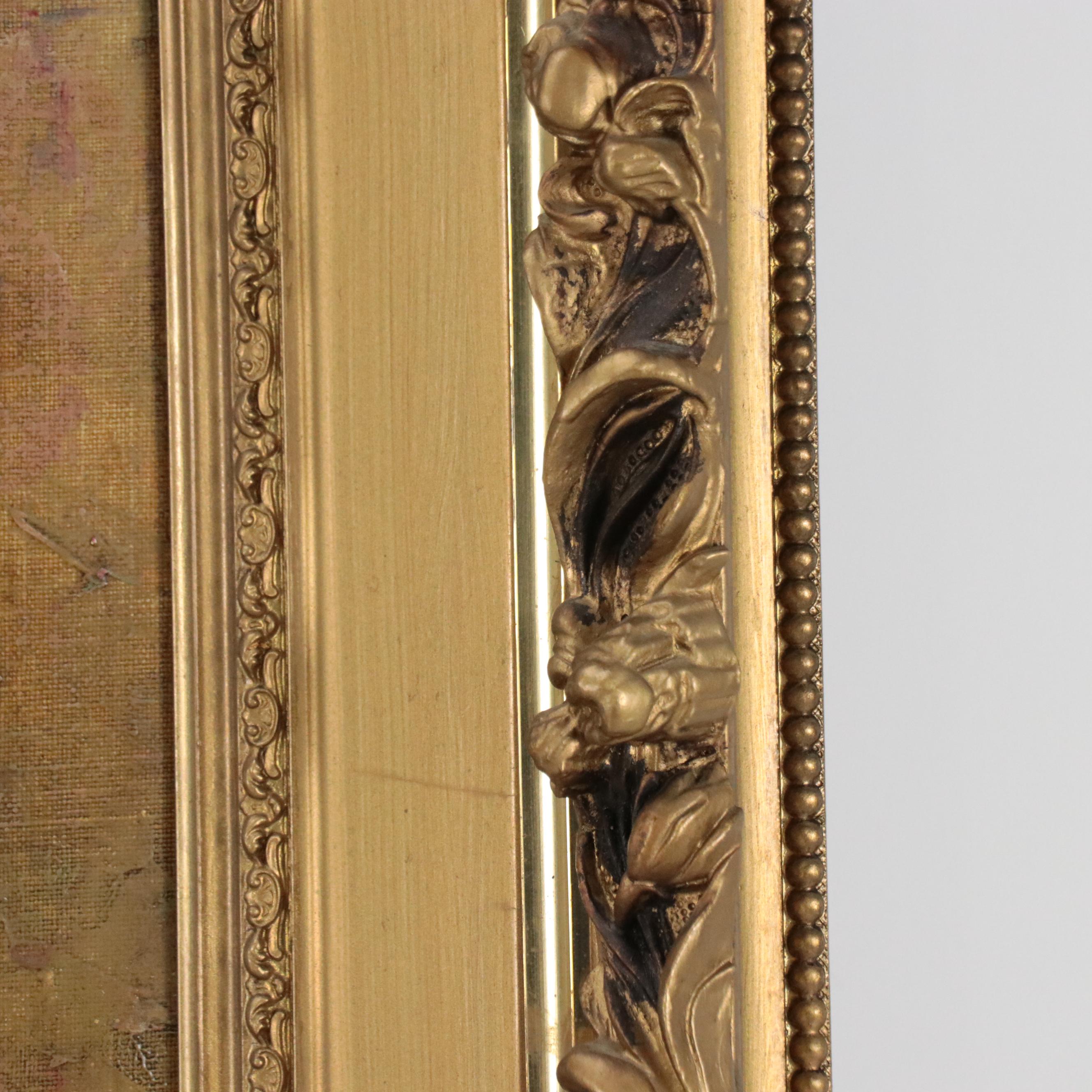 Forest Landscape Oil Painting, Mid to Late 20th Century