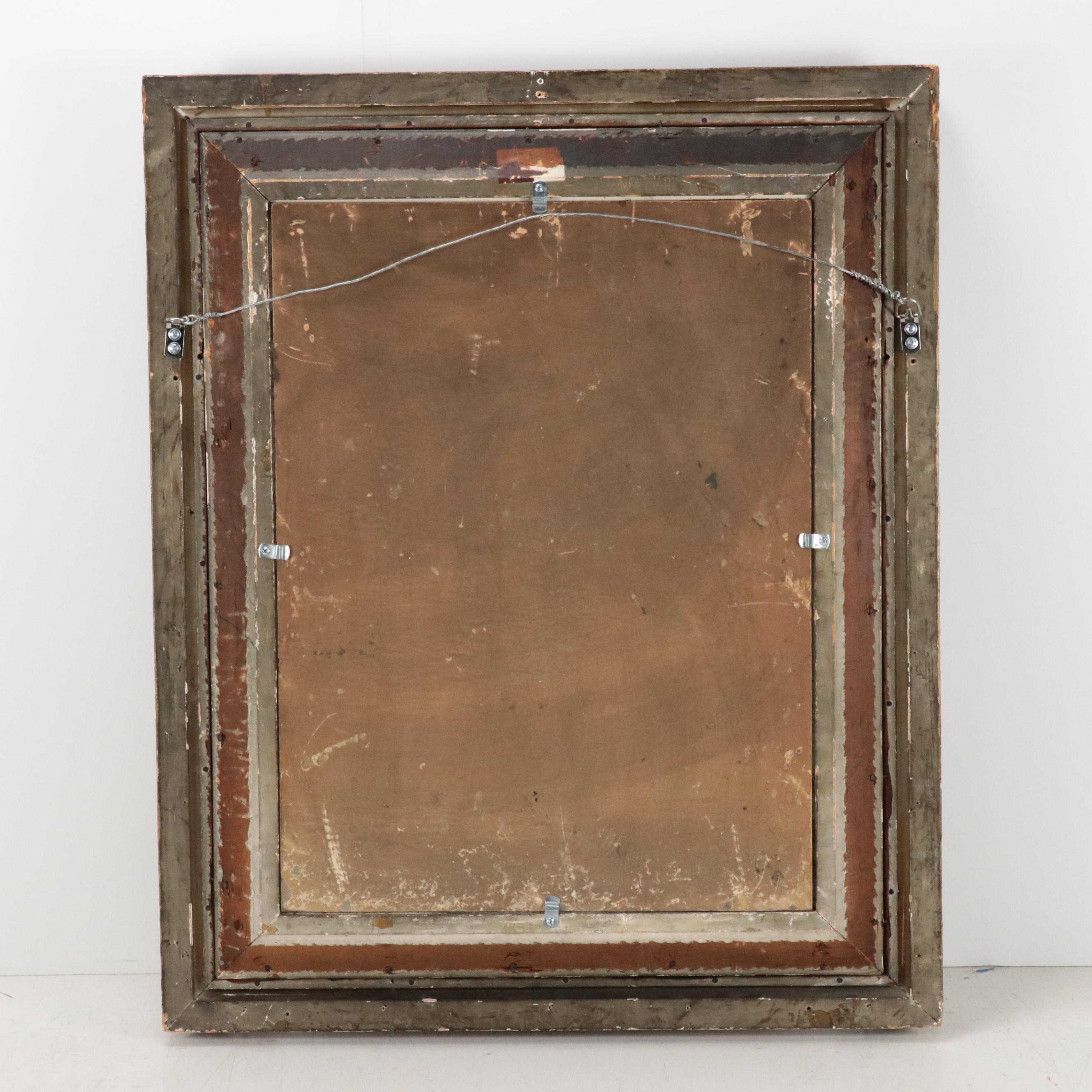 Forest Landscape Oil Painting, Mid to Late 20th Century