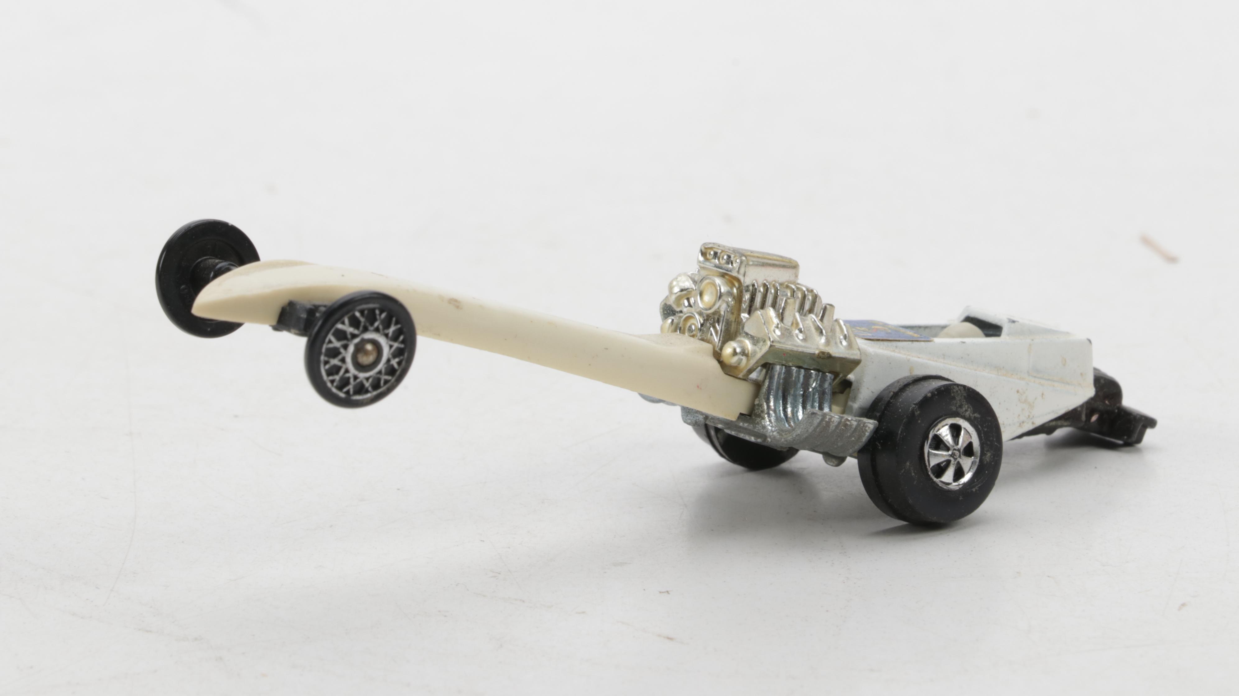 Hot Wheels Drag Race Funny Car and Other Diecast Vehicle With Parachutes