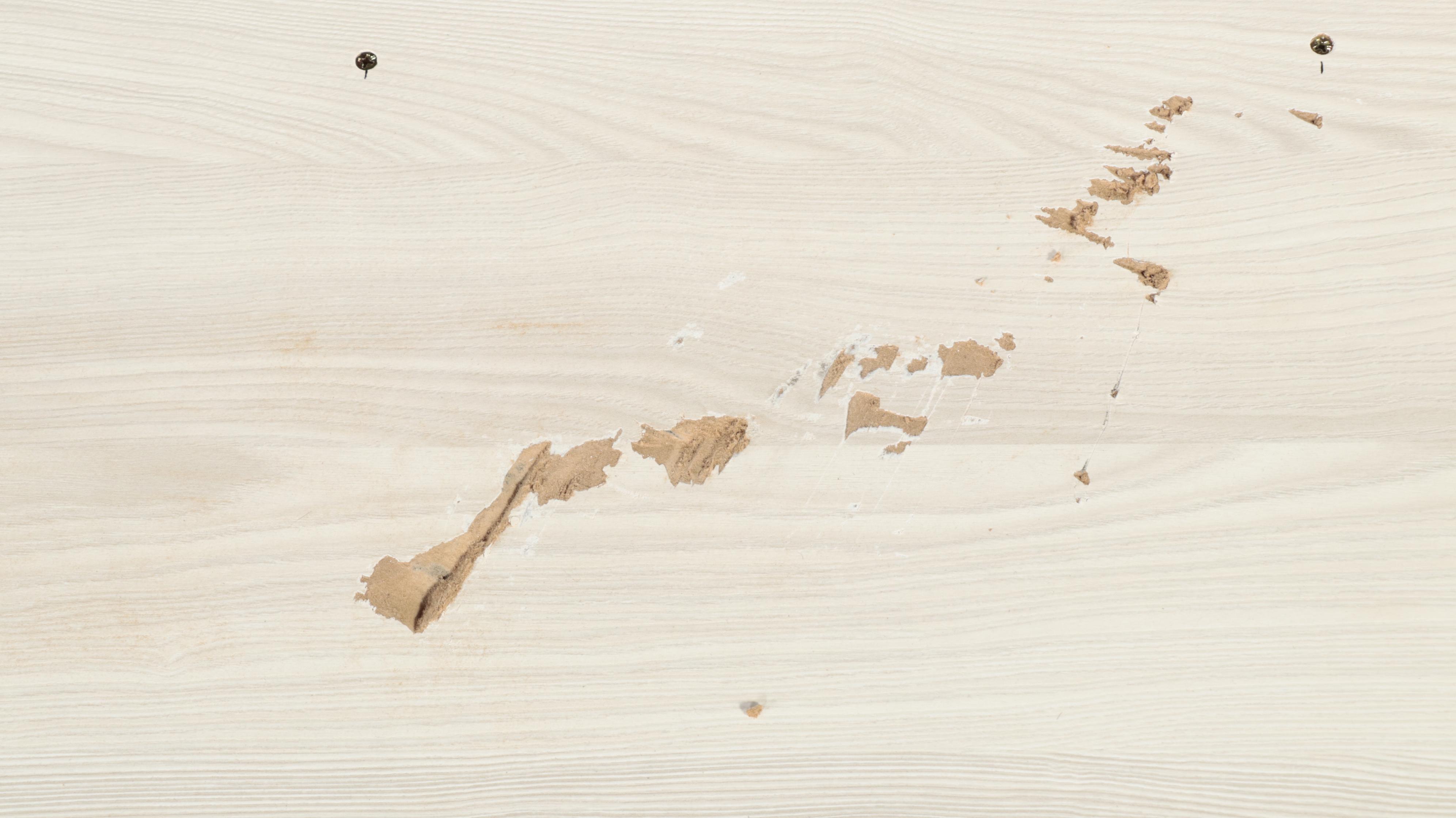 Grained Laminate Queen Platform Bed